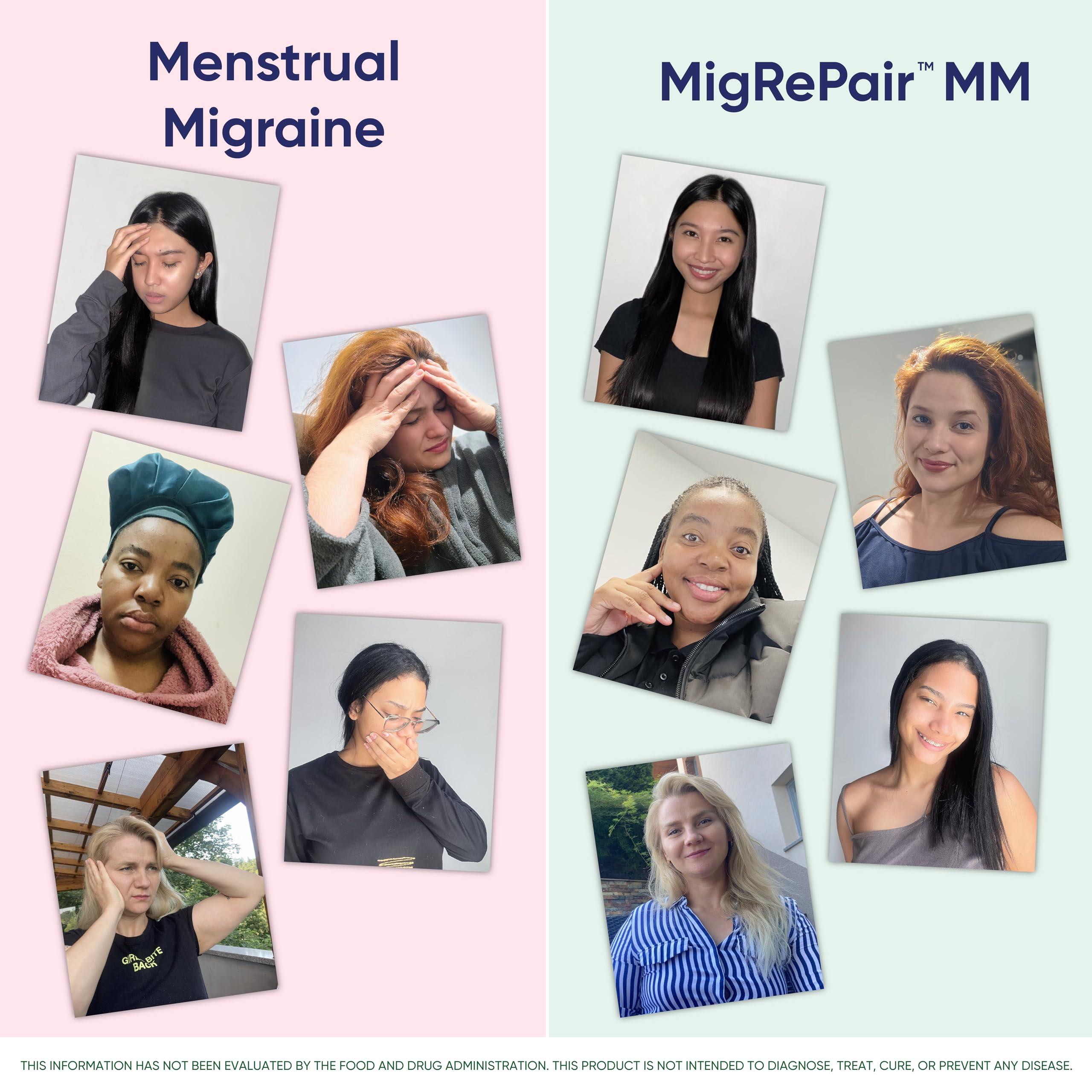 MigRePair MM Bottle of 60 - Doctor Formulated Natural Herbal Migraine Supplement for Women, Menstrual Migraine Relief, Hormonal Migraine Support with Feverfew, White Willow Bark Pine Bark & Grape Seed MigraceuticsBuy Supplements Australia