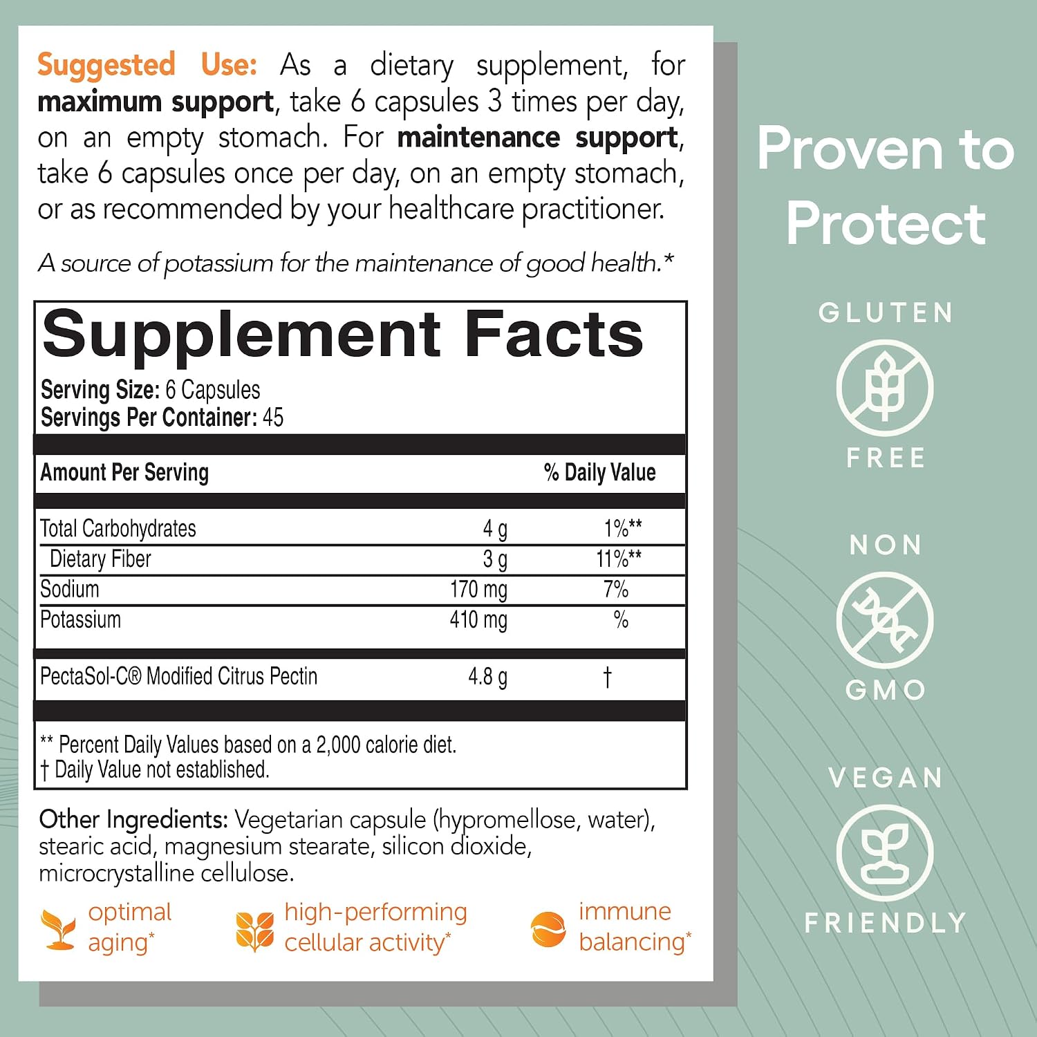 EcoNugenics Brain Health Supplement Bundle – 270 Capsules of PectaSol Modified Citrus Pectin Fiber + 120 Capsules of HonoPure Magnolia Bark Extract