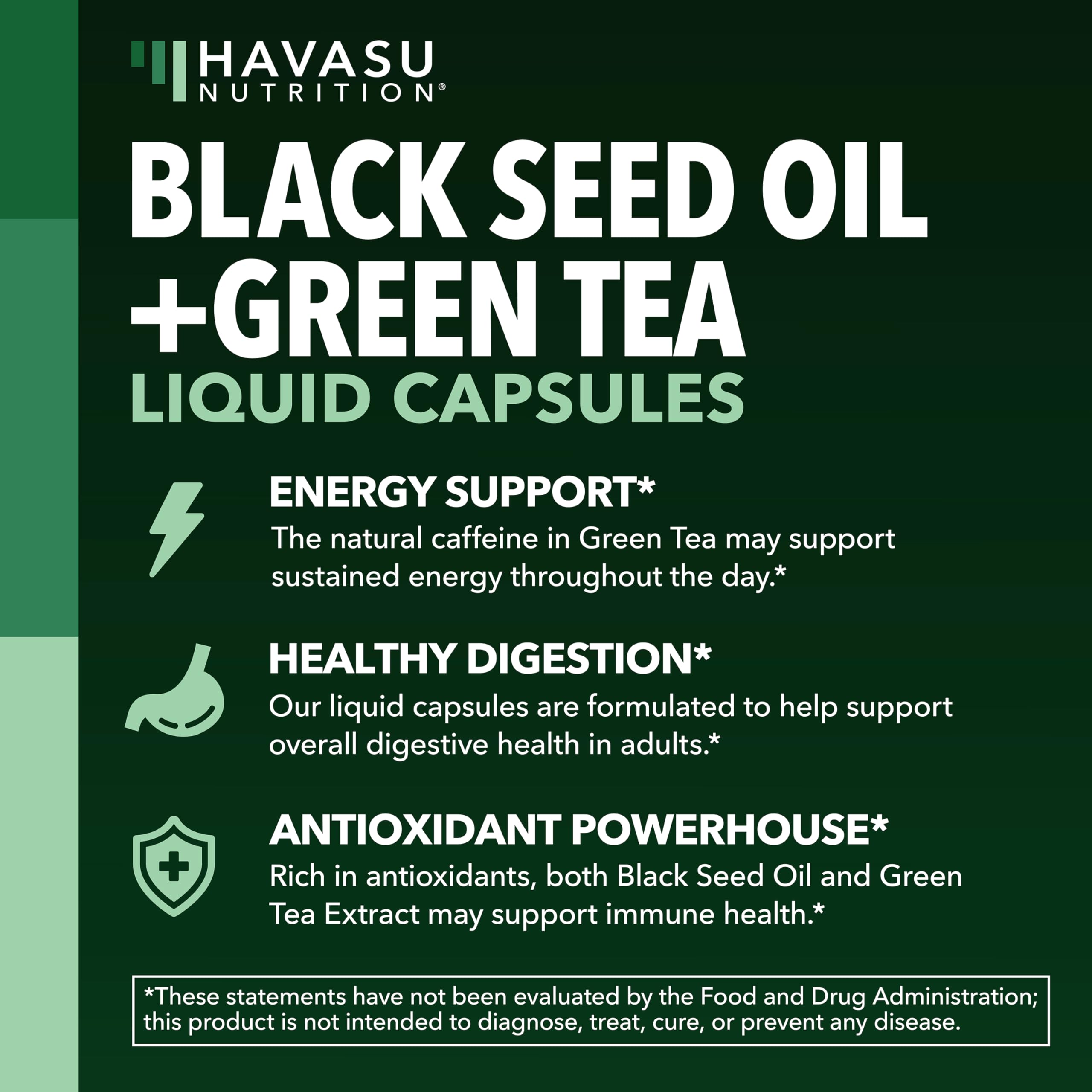 Black Seed Oil Capsules, Vegan, Non-GMO, Cold-Pressed Nigella Sativa, 90ct | 1500mg Per Serving Black Cumin Supplement for Skin Health, Immune Function, and Digestive Health, Unflavored, 30 Servings