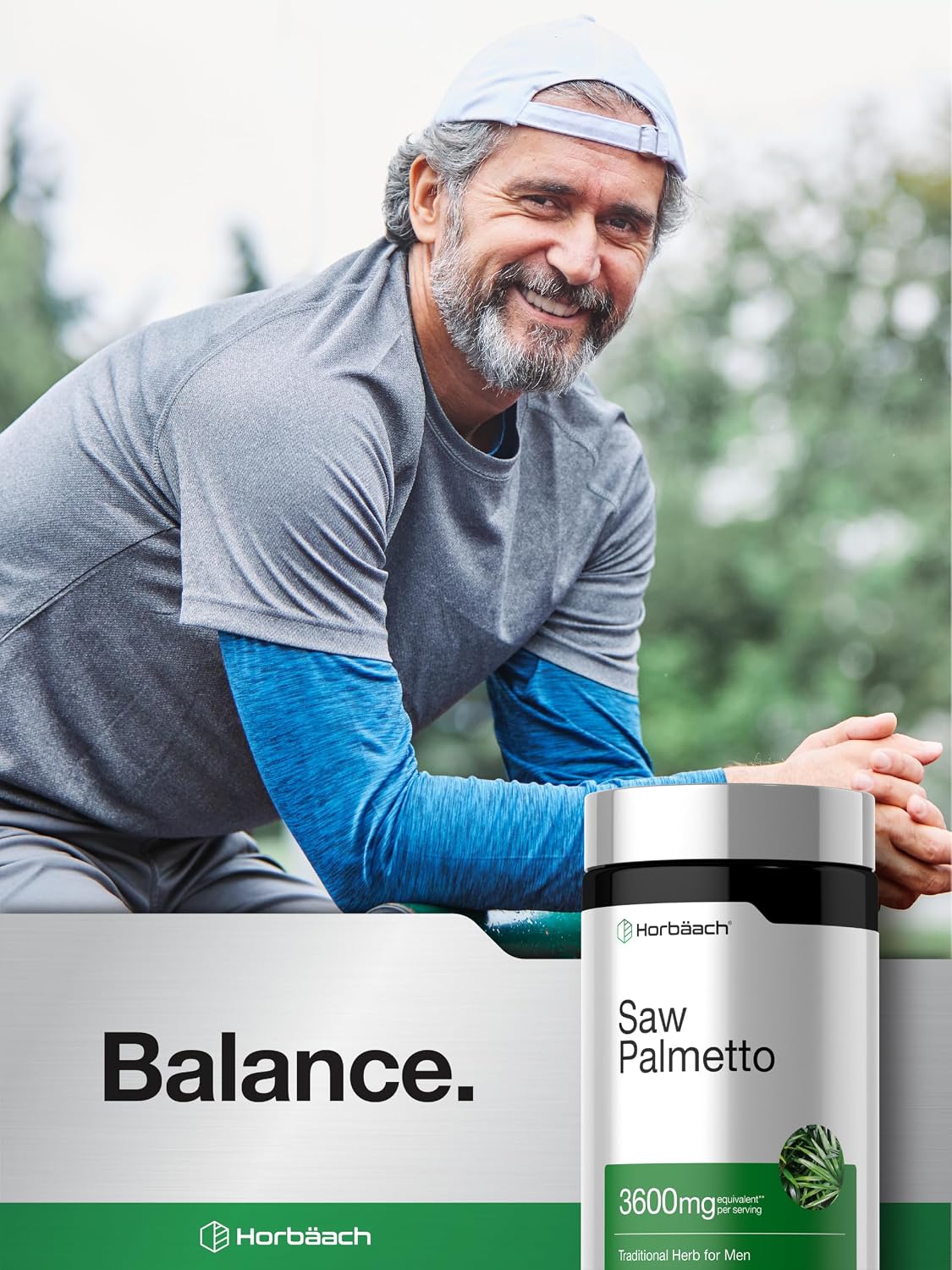 Horbäach Saw Palmetto Extract | 120 Capsules | from Saw Palmetto Berries | Non-GMO and Gluten Free Formula