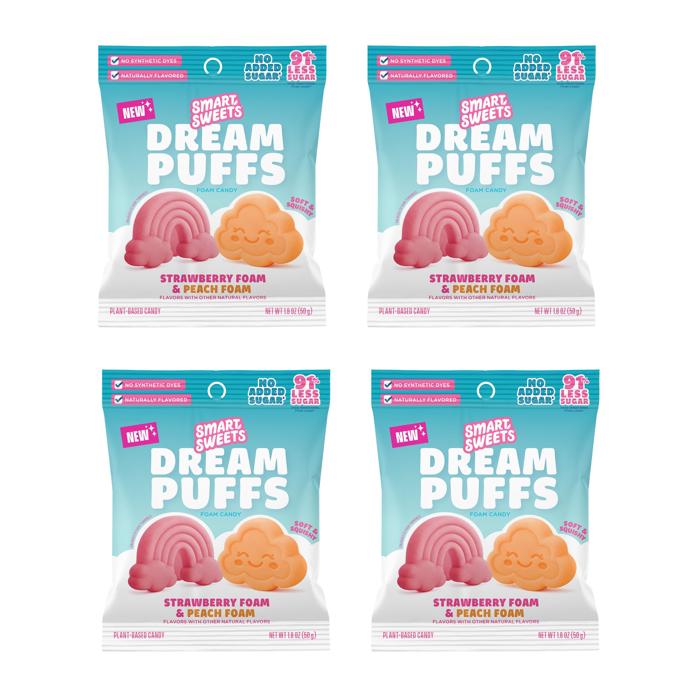 SmartSweets Sweet Fish, Low Sugar Gummy Candy (3g), Low Calorie (130), Gluten-Free -1.8oz (Pack of 6) Packaging may vary | Gluten Free, Plant Based, Healthy Snacks For Adults & Kids, Fiber Candy, Fun Chewy Berry Flavored Gummies, Healthy Candy