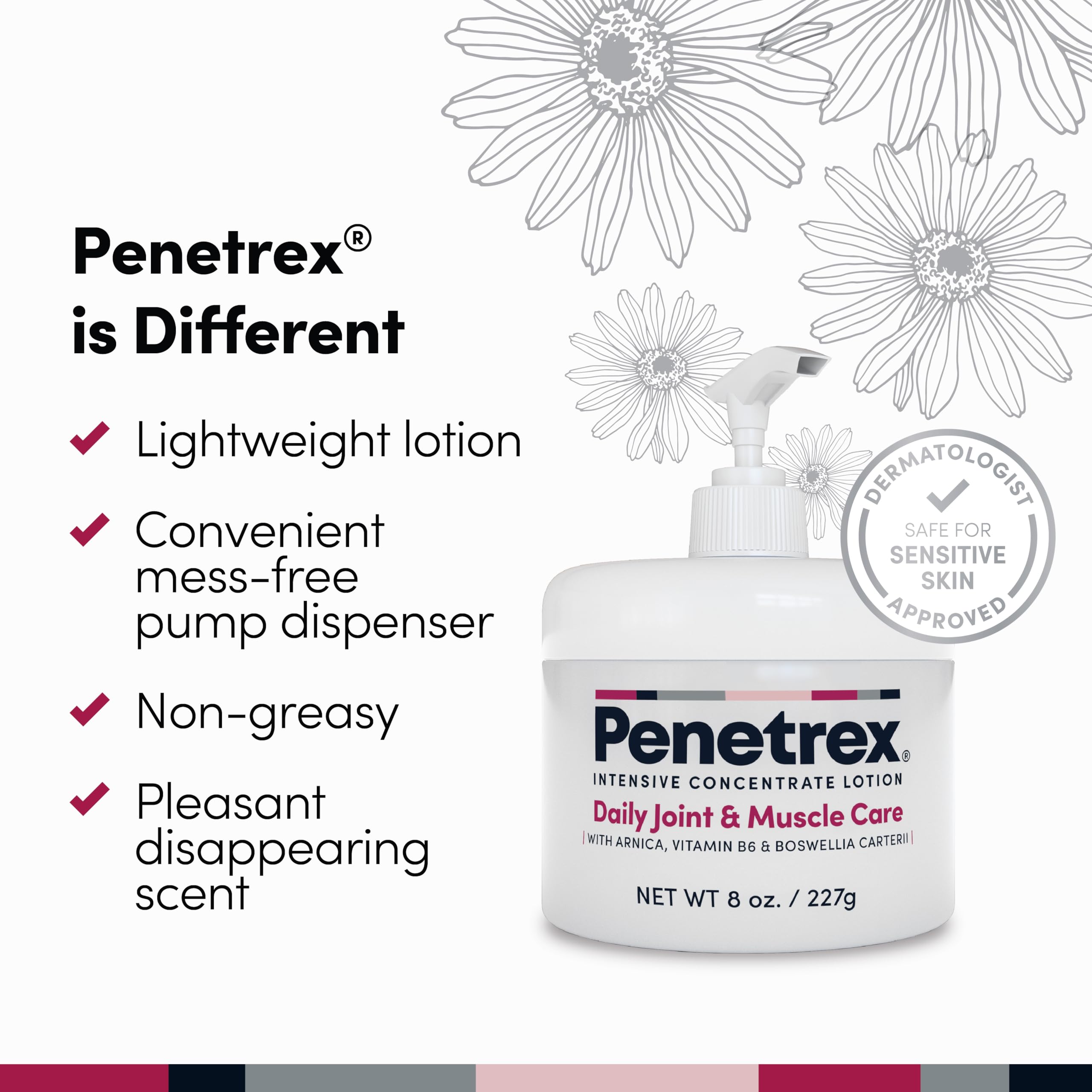 Penetrex Joint & Muscle Care Lotion – Soothing Botanical Formula with Arnica, Vitamin B6 & MSM – Lightweight Easy to Apply Lotion - Fresh Disappearing Scent - for Everyday Movement Support