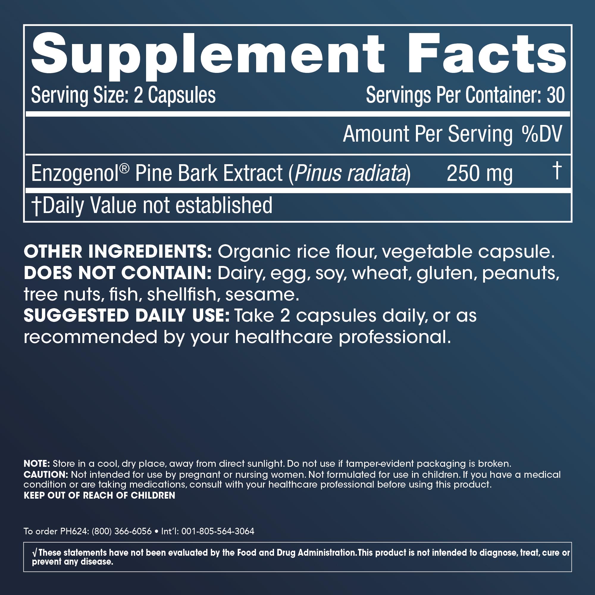 ProHealth Enzogenol Pine Bark Extract | 60 Capsules | New Zealand Sourced Antioxidant Support | Triple 3rd Party Tested, GMP Manufactured in The USA ProHealth buy supplements Au