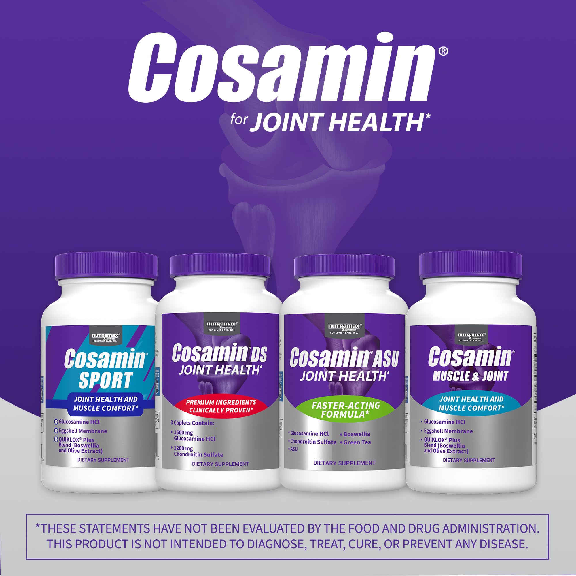 Cosamin Nutramax Muscle & Joint, Works to Decrease Cartilage Breakdown, Joint Health Supplement, Adult Men and Women Joint Health, 74 Capsules CosaminBuy Supplements Australia