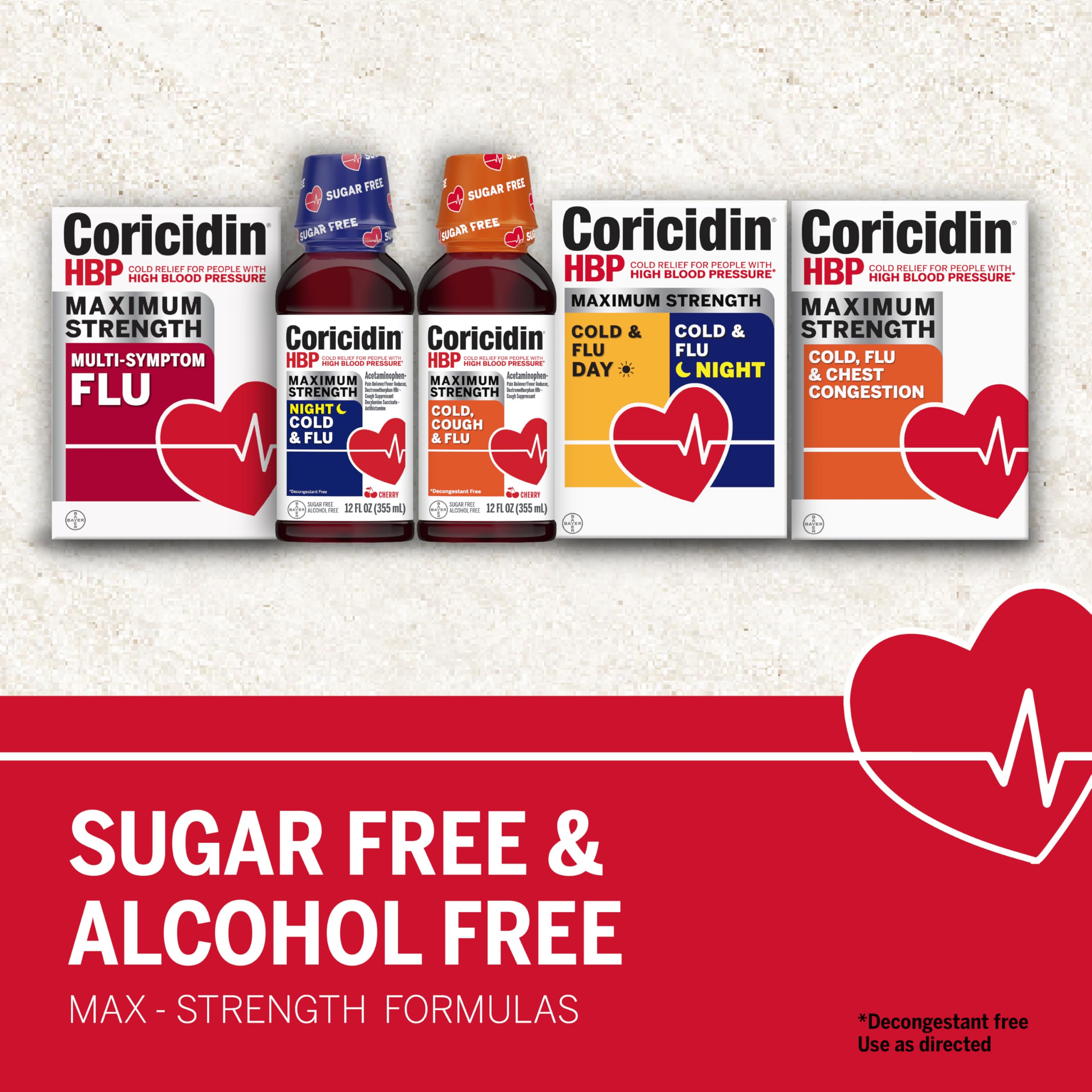 Coricidin HBP, Decongestant-Free Cold Symptom Relief for People with High Blood Pressure, Maximum Strength, Flu & Chest Congestion Liquid Gels, 24 Count Coricidin HBP buy supplements Au