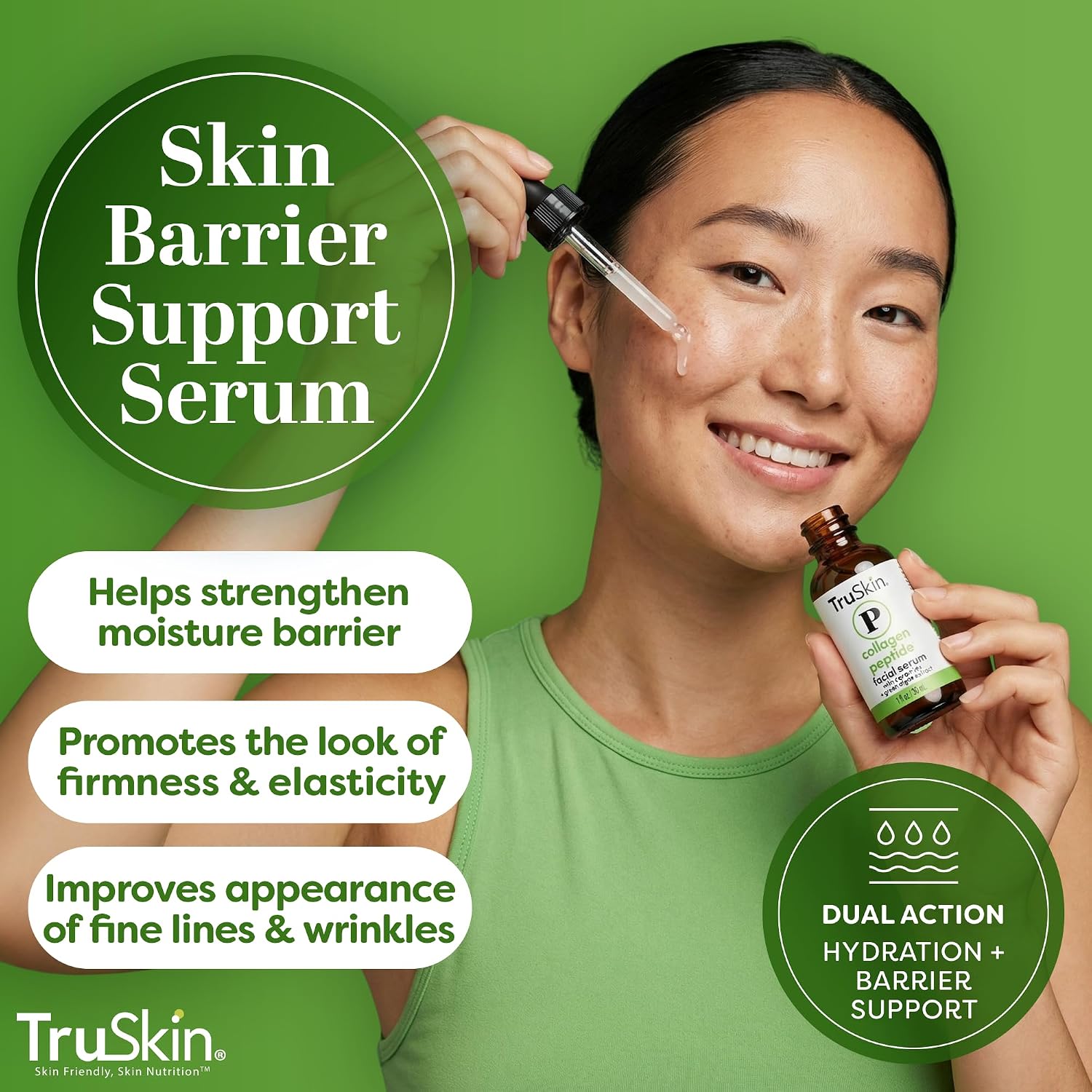 TruSkin Peptide Duo - Collagen Peptide Serum 1 oz with Eye Gel .5 oz