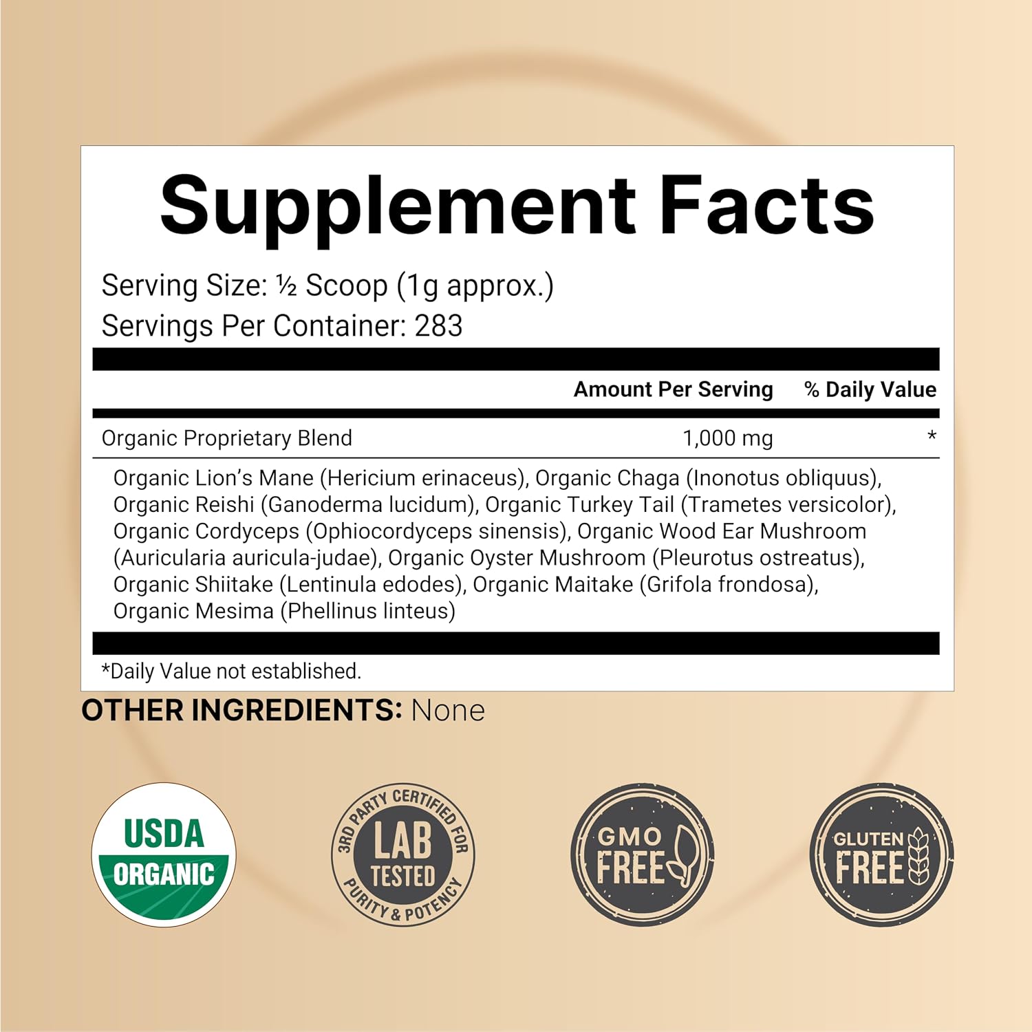 NatureBell Magnesium Glycinate Capsules 500mg & Myco Guardians 10 in 1 Mushroom Powder 10oz Bundle Pack | Chelated & Purified Mineral | Immune Booster & Brain Health Support