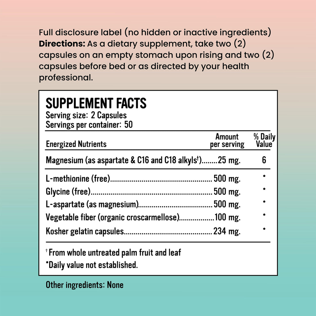 Supplement bottle labeled 'Mind + Mood' on a white background