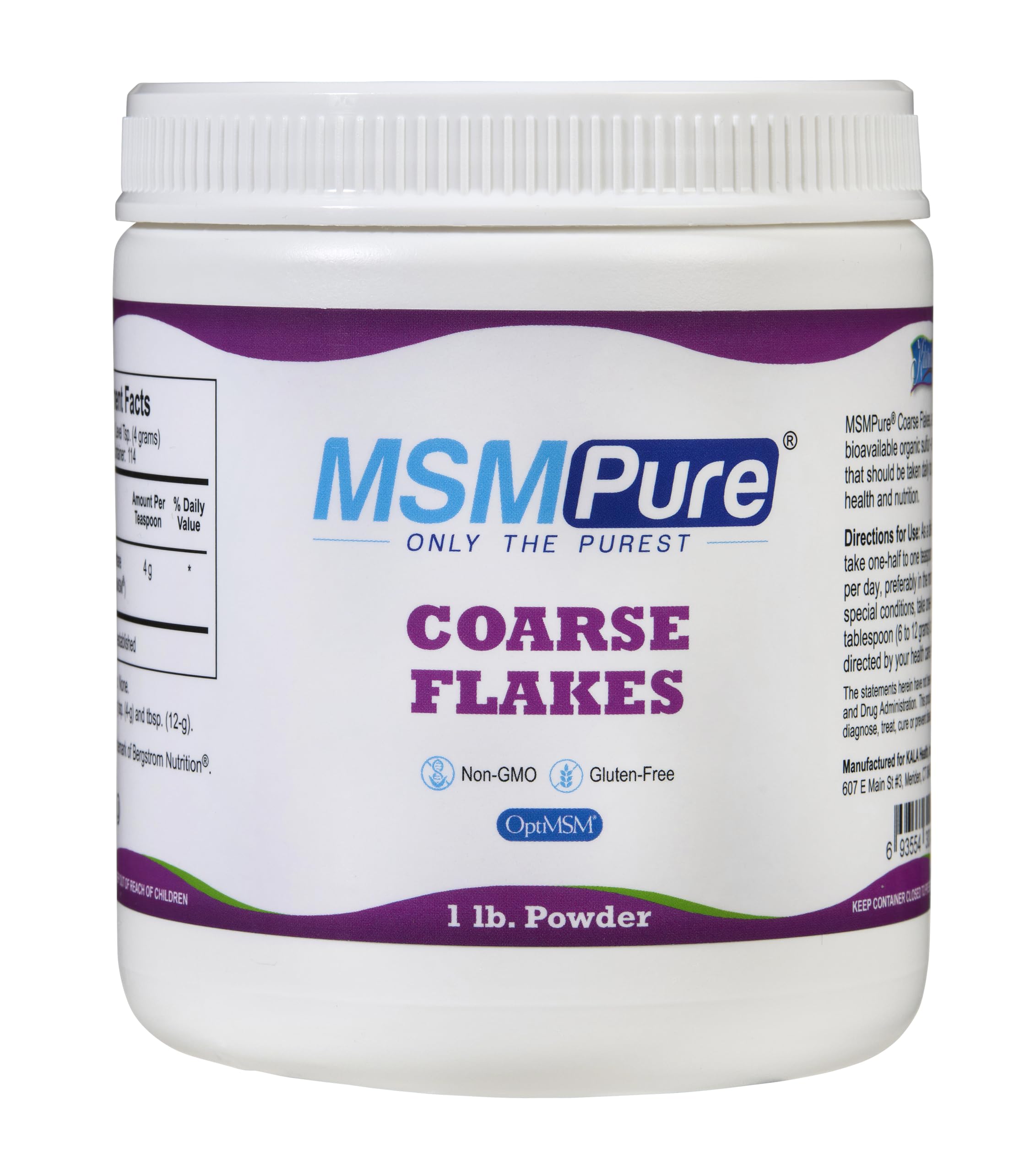 KALA HEALTH MSMPure Coarse Flakes 1lb and Muscle & Joint Cream 2oz Bundle KALA HEALTHBuy Supplements Australia