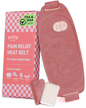 Pixie Period Heating Pad for Cramps - Thinnest Wearable Heating Pad for Feminine Care - Unnoticeable Under Clothes - Best Portable Pain Relief Heat Belt On The Market - Hours of Menstrual Pain Relief Pixie CupBuy Supplements Australia