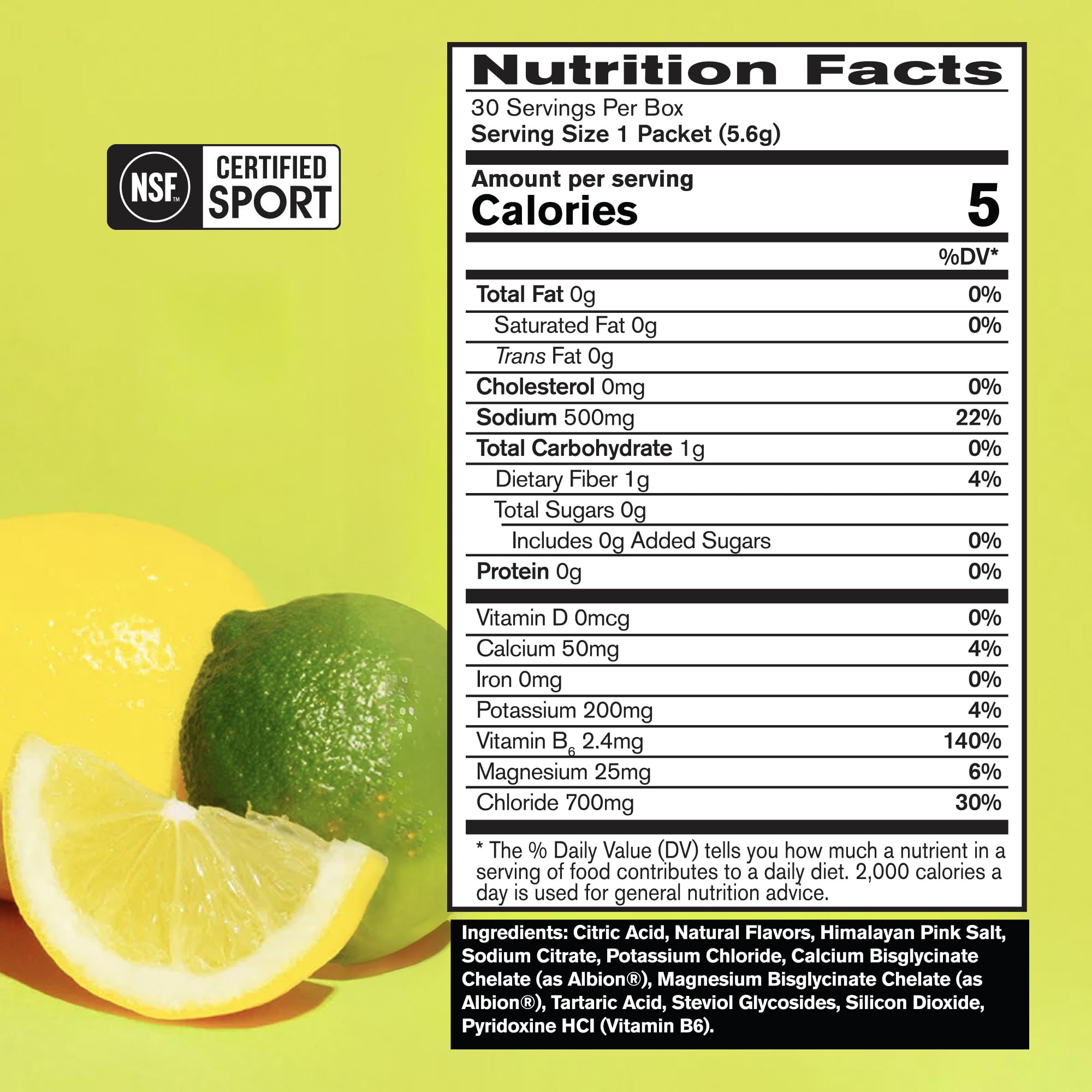 BARE PERFORMANCE NUTRITION BPN Electrolytes Hydration Drink Mix | Sugar Free Electrolyte Powder | 500mg Sodium per Serving | Naturally Sweetened | Lemon Lime, 50 Servings | Zero Sugar, 500mg Sodium per Serving, Naturally Sweetened