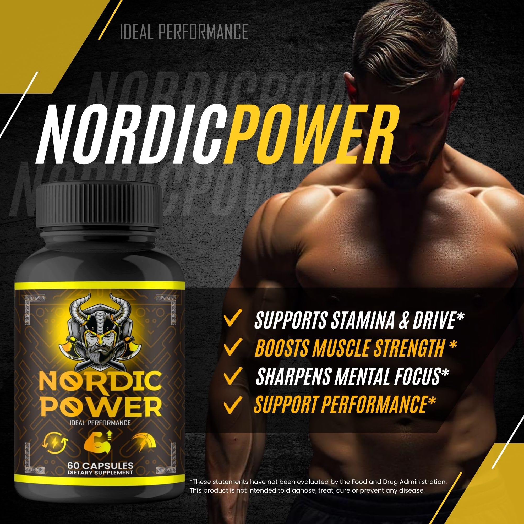 Nordic Power Pills, Official Nordic Power Capsules - Maximum Strength Energy, Stamina and Performance, Premium Formula to Support Overall Well-Being, Natural NordicPower Pastillas Review (2 Pack) IDEAL PERFORMANCEBuy Supplements Australia