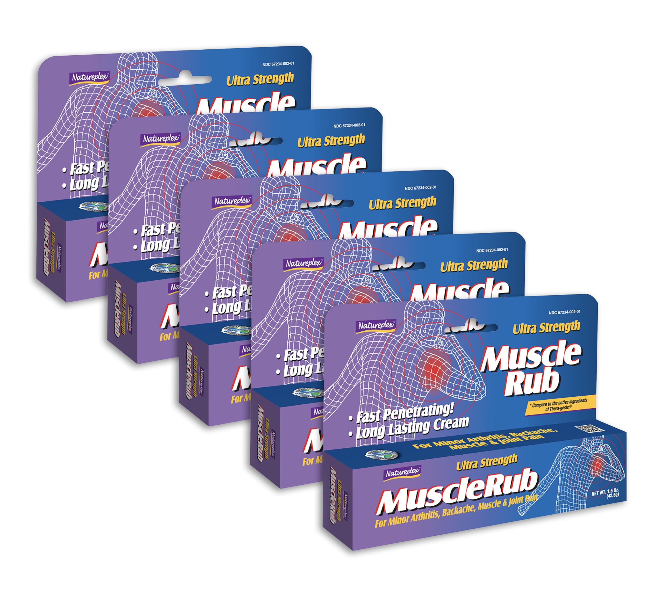 Natureplex Ultra Strength Muscle Rub Cream 1.5 oz (Pack of 5) – Menthol & Methyl Salicylate, Fast-Penetrating, Long-Lasting Relief for Muscle & Joint Discomfort (Minor Aches, Backache, Strains) NatureplexBuy Supplements Australia