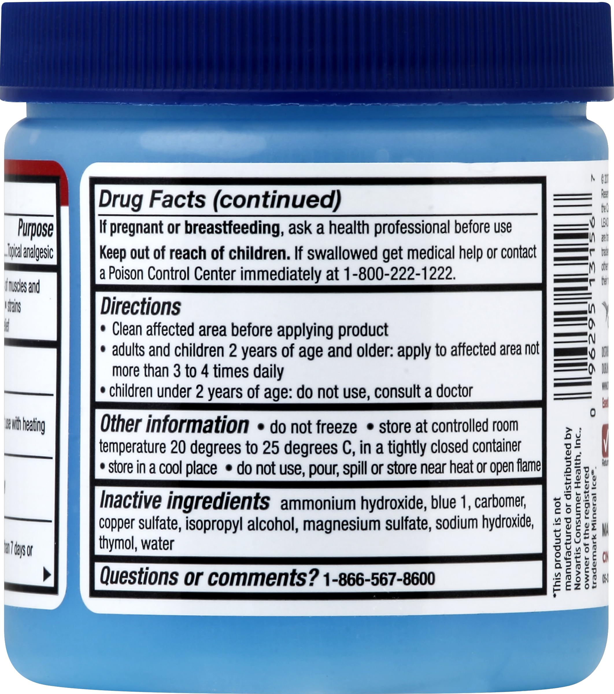 LEADER Ice Blue Gel Pain Relieving Greaseless Fast-Acting Topical Analgesic Cooling Therapy Muscle Joint Long-Lasting Relief Backache Arthritis Sports Injuries soothes Aches 8oz. Each (Pack of 5) LeaderBuy Supplements Australia
