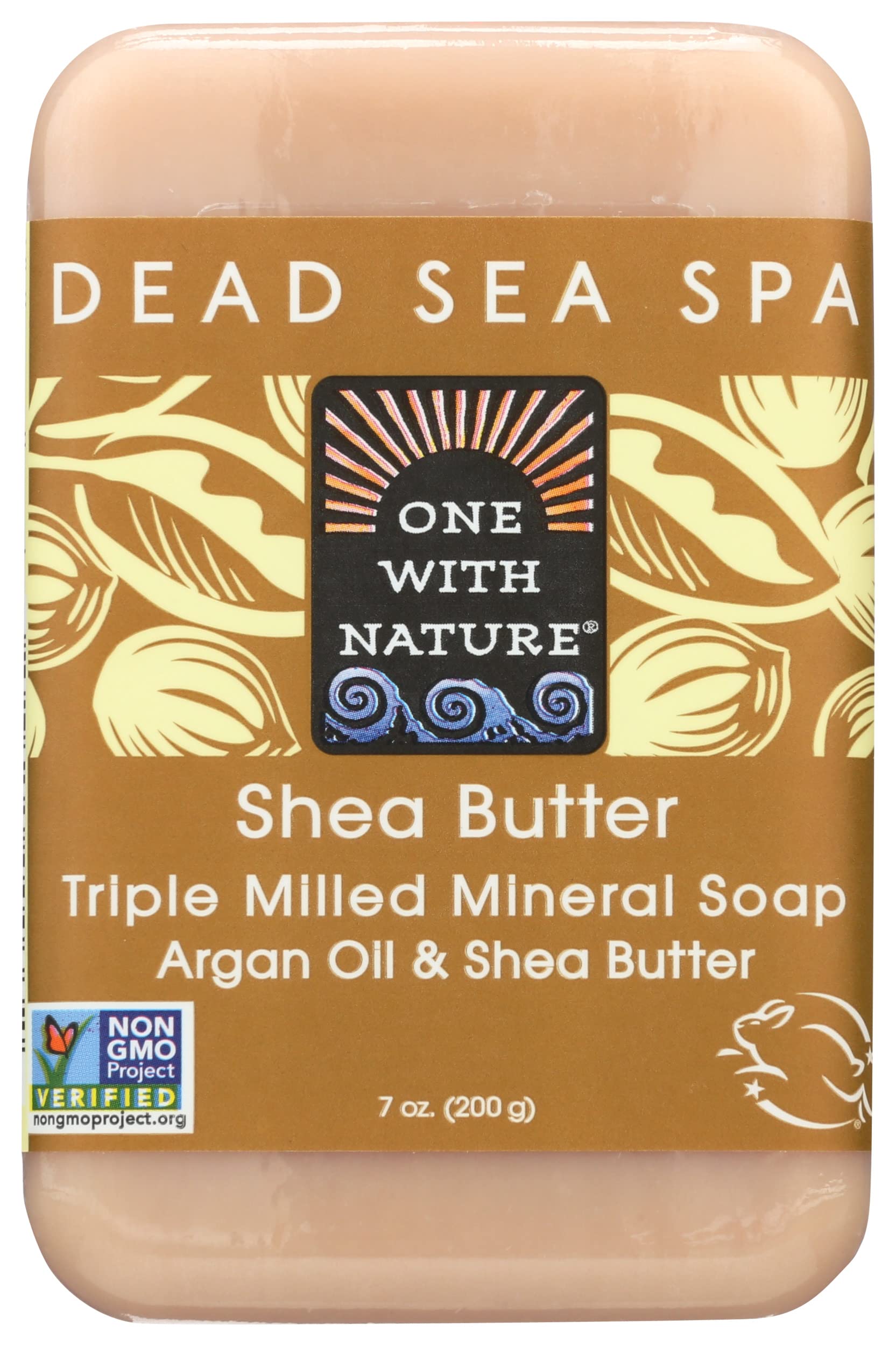 One With Nature Dead Sea Mineral Soap, Lemon Sage, 7-Ounces (Pack of 6)