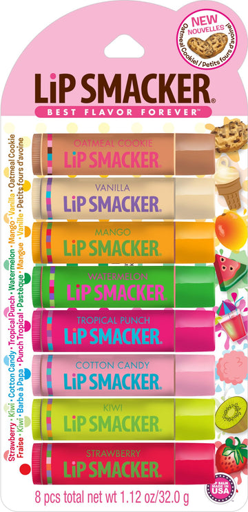 Lip Smacker Original & Best Holiday Flavored Lip Balm Party Pack, Oatmeal Cookie, Vanilla, Mango, Watermelon, Tropical Punch, Cotton Candy, Kiwi, Strawberry, Clear Lip SmackerBuy Supplements Australia