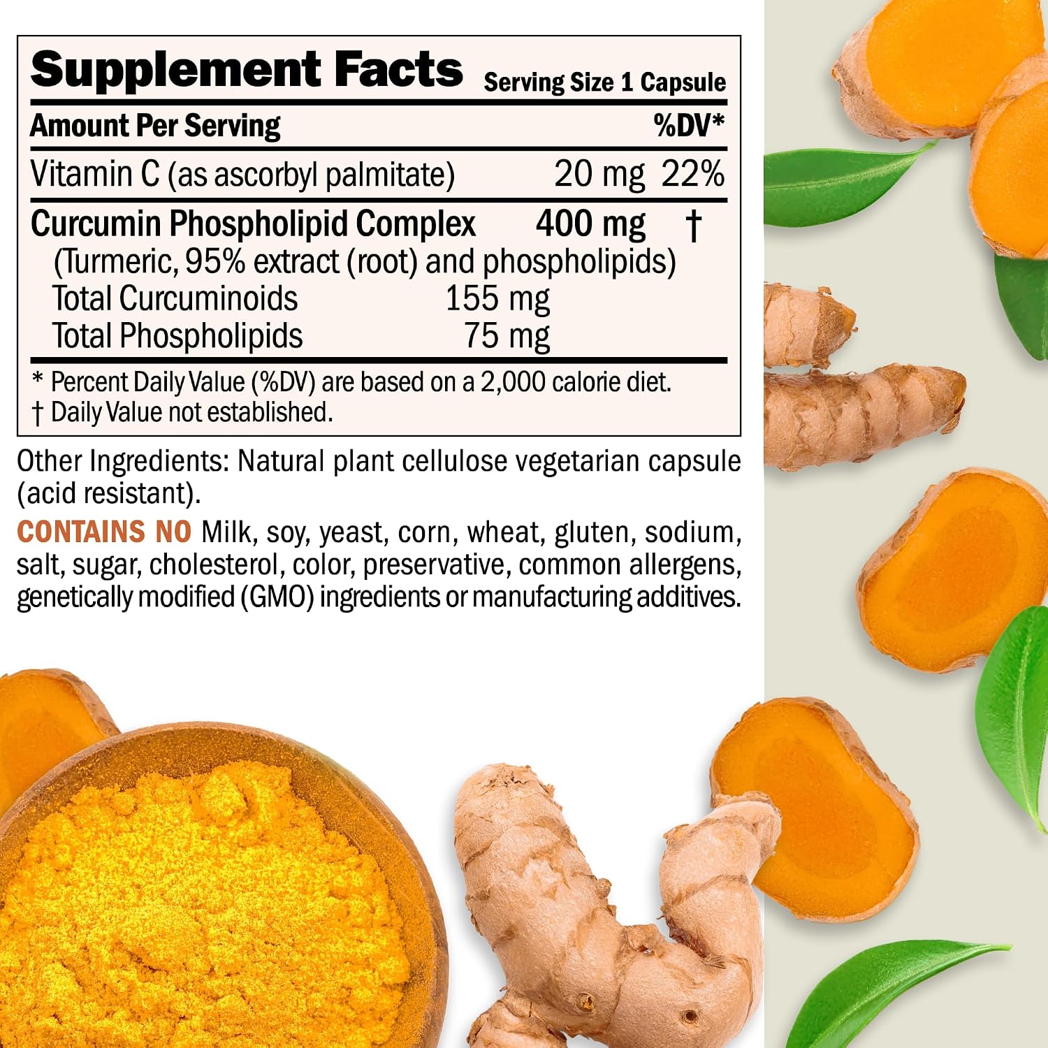 ANDREW LESSMAN Turmeric 400 mg 60 Capsules