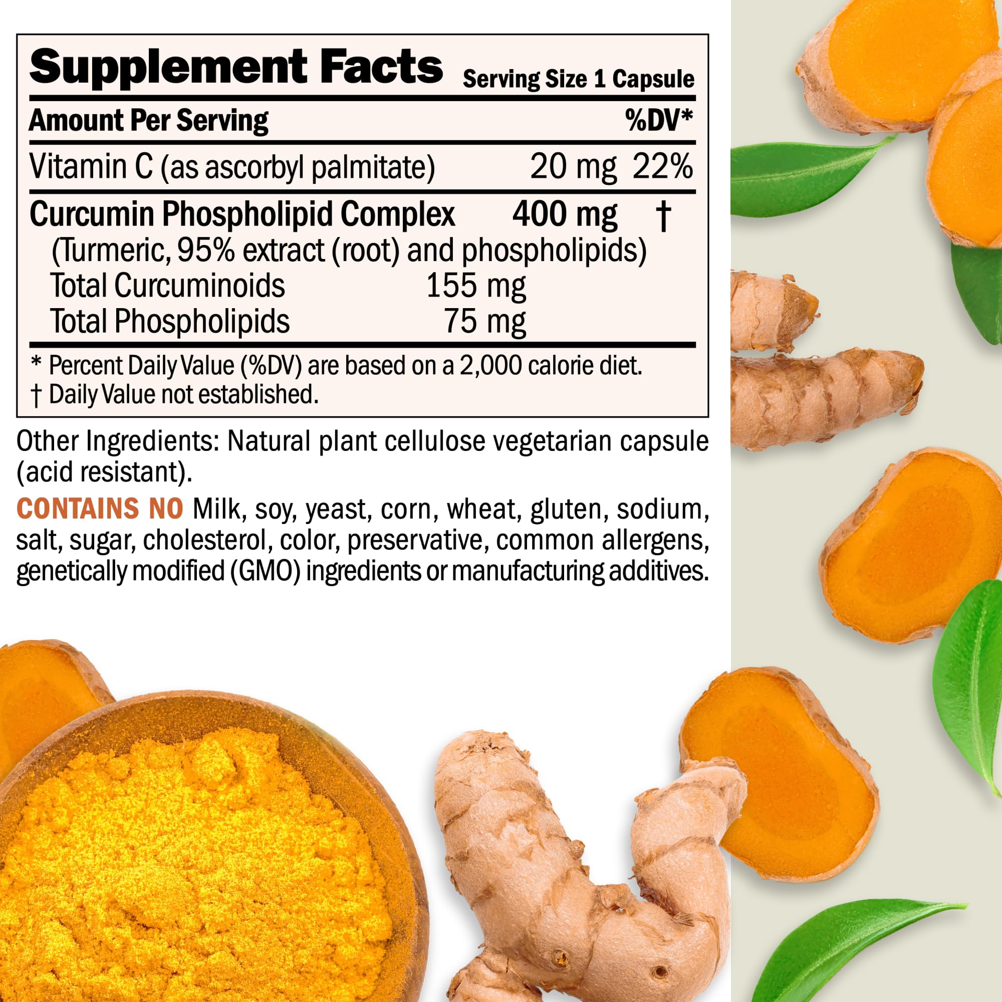 ANDREW LESSMAN Turmeric 400 mg 60 Capsules