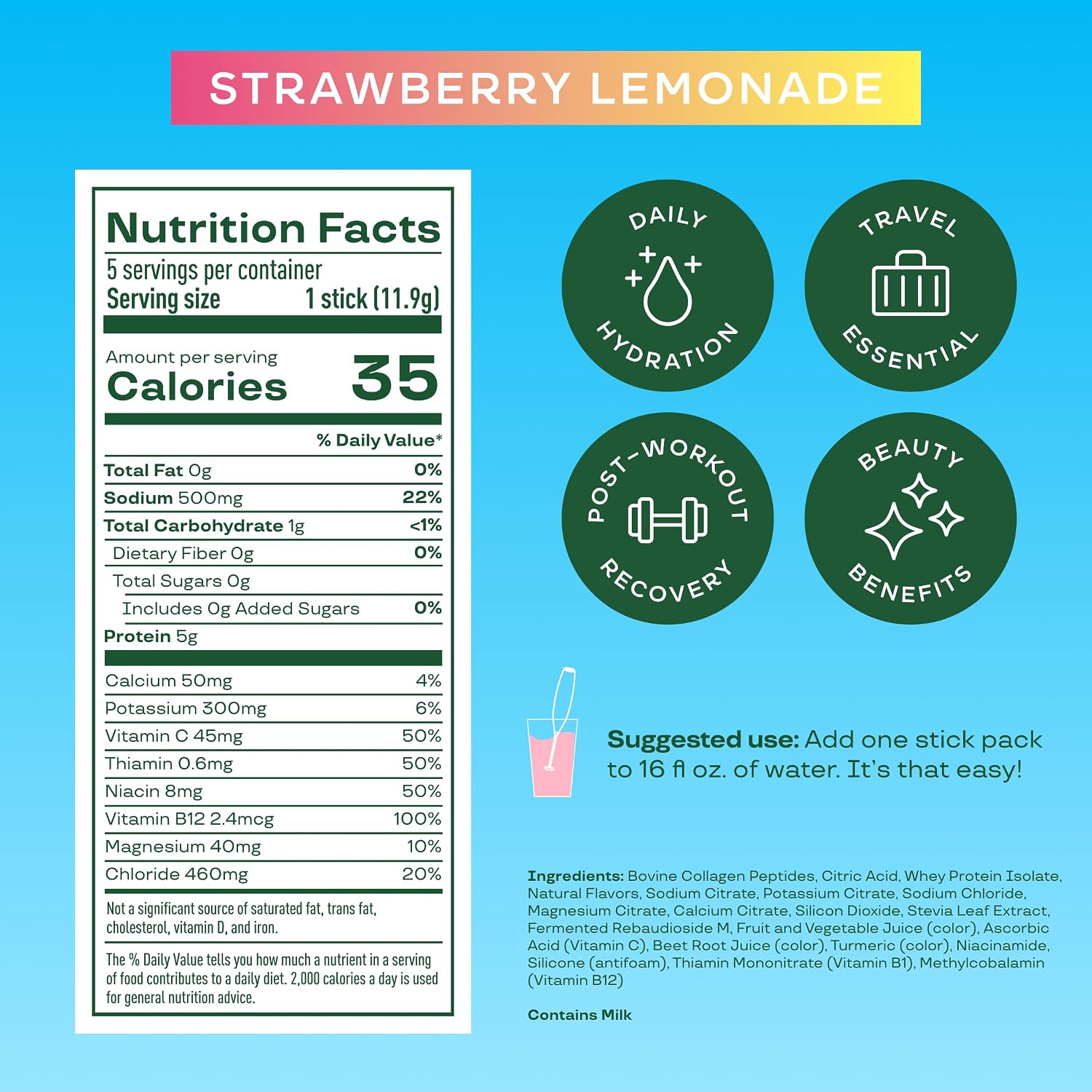 Bloom Energy Sticks Variety Pack and Hydration Sticks Strawberry Lemonade Bundle