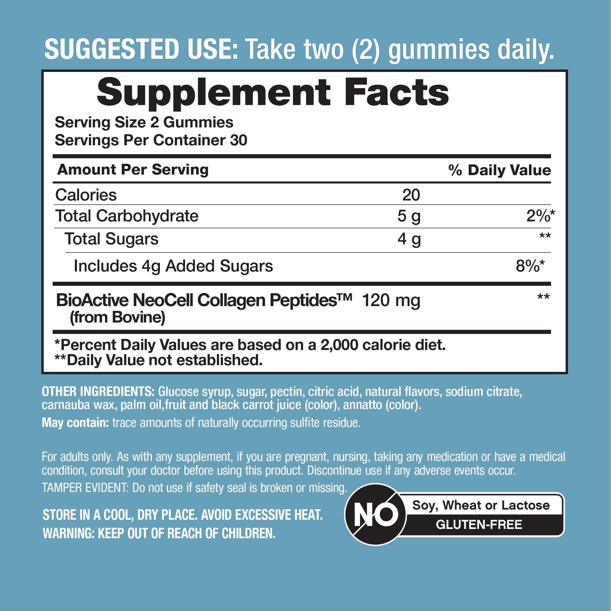 NeoCell Collagen Peptides Gummies | 60 Count | Types I & III | Advanced Formula Supplement | for Women and Men NeoCell buy supplements Au