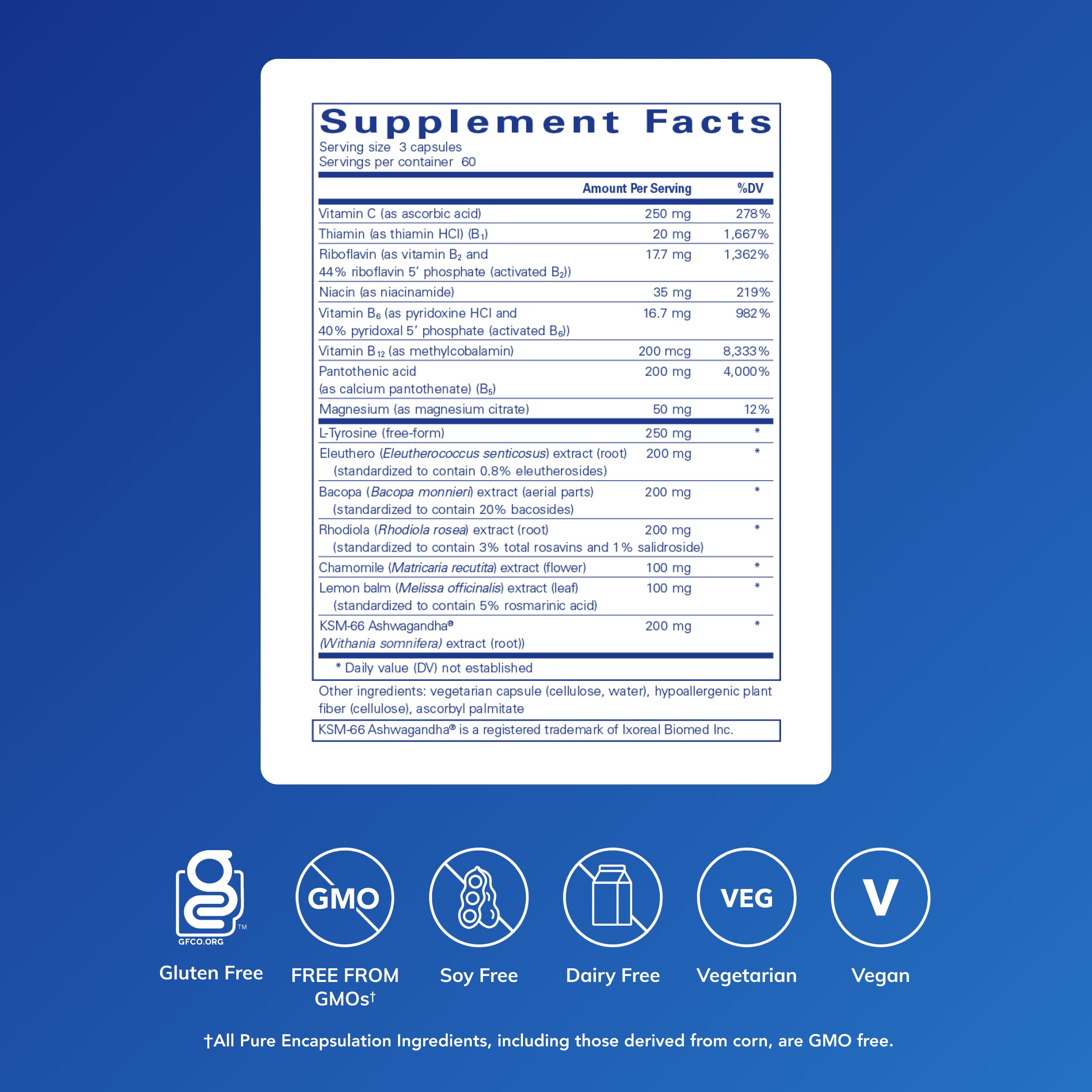 Pure Encapsulations Daily Stress Formula | Promotes Relaxation and Moderates the Effects of Occasional Stress*| 180 Capsules Pure EncapsulationsBuy Supplements Australia