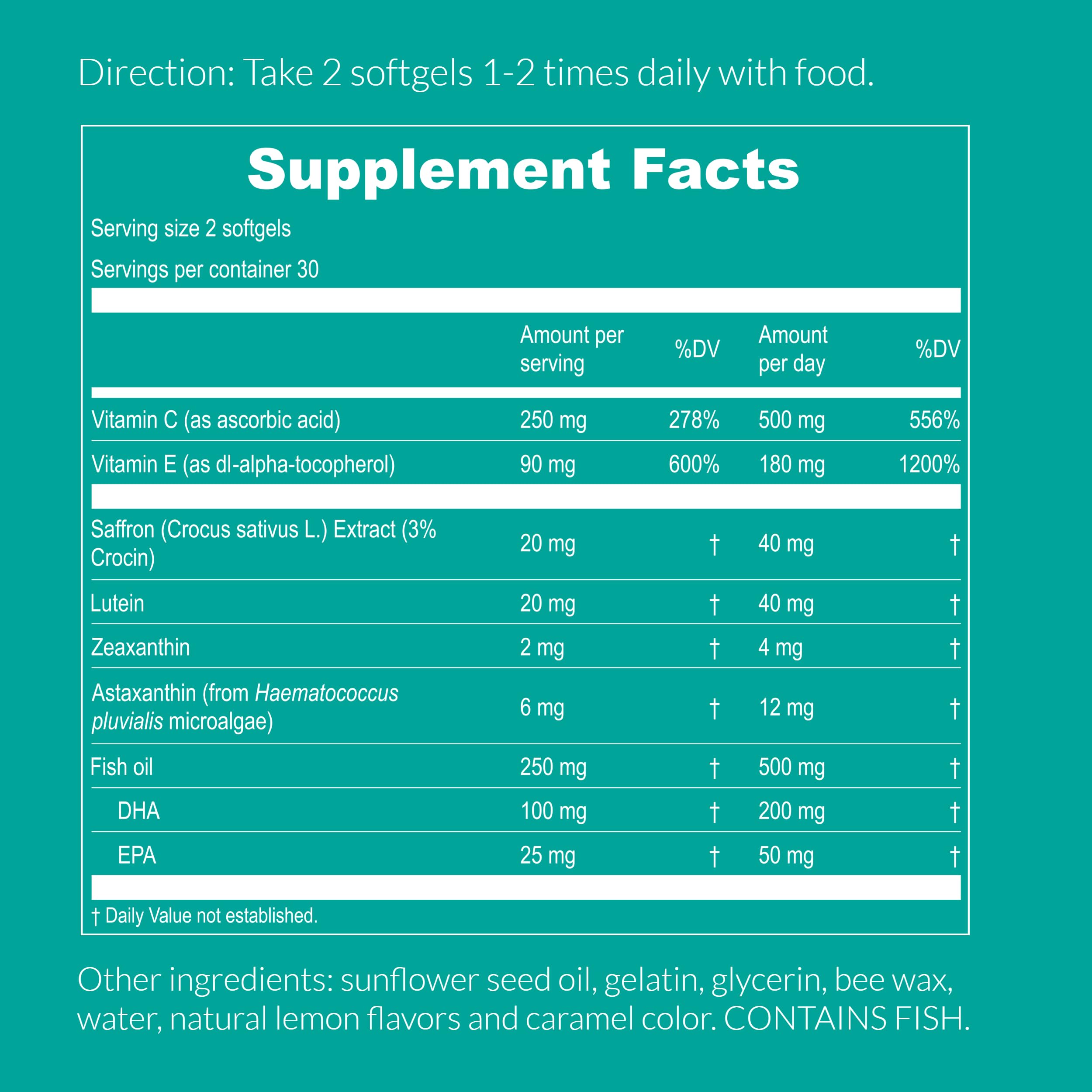 UpNourish AREDS 2 Eye Vitamins for Seniors - Lutein Eye Health Supplement for Adults - Computer Eye Strain Relief, Ocular Health and Dry Eye Support - Vision & Eye Supplements for Women and Men UpNourishBuy Supplements Australia