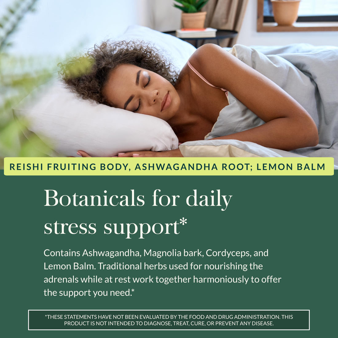 Two bottles of Gaia Herbs Adrenal Health supplements on a white background