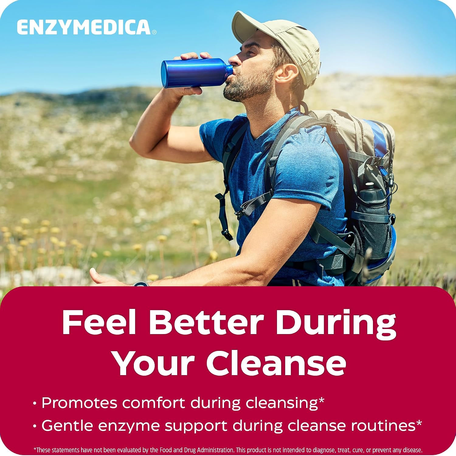Enzymedica Candidase, Enzymes for Gentle Cleansing Support for Men & Women, Blended for Gut & Microbiome Health with Cellulase and Protease, 42 Count