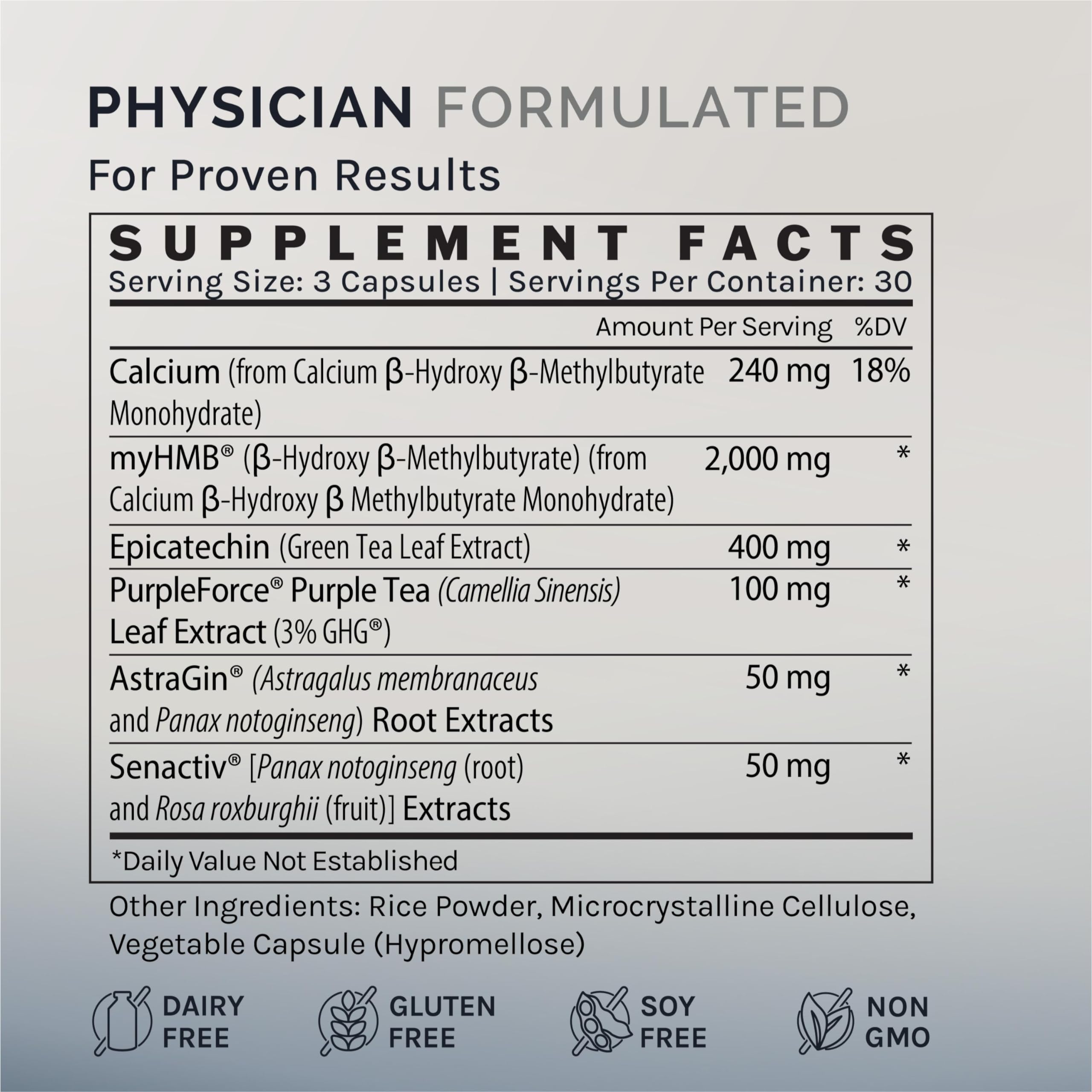 InfiniWell Strength - Muscle Recovery Supplements for Healthy Aging - HMB Supplement for Stamina, Endurance, Strength Gains & Mobility - Nourish Healthy Muscle Mass & Tissue Quality (90 Capsules) InfiniWellBuy Supplements Australia