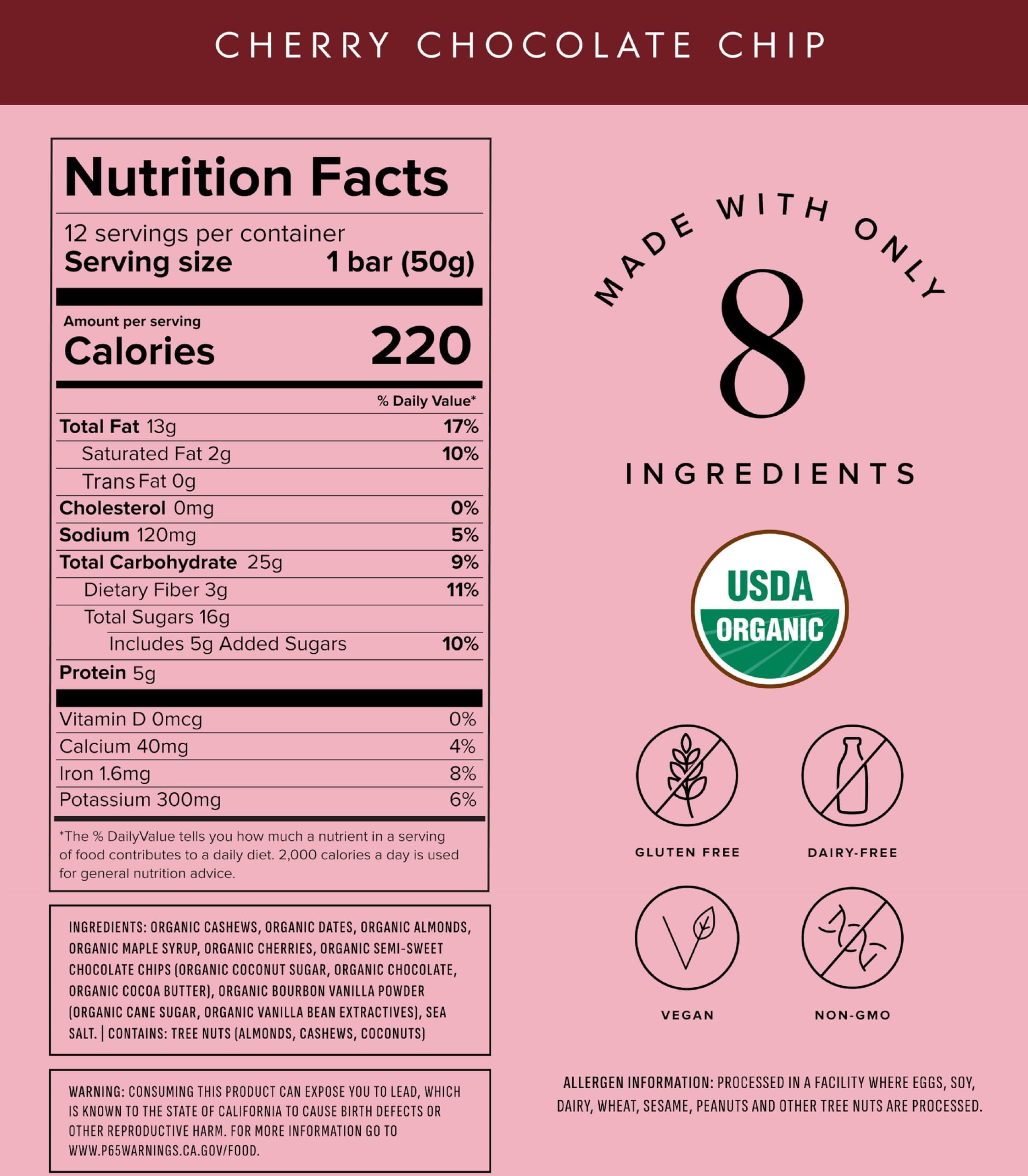 Truvani Plant Based Snack Bars | Variety | 12 Pack | Vegan | 5-8g Protein | USDA Organic and Vegan | Dairy, Soy, and Gluten Free | Individually Wrapped