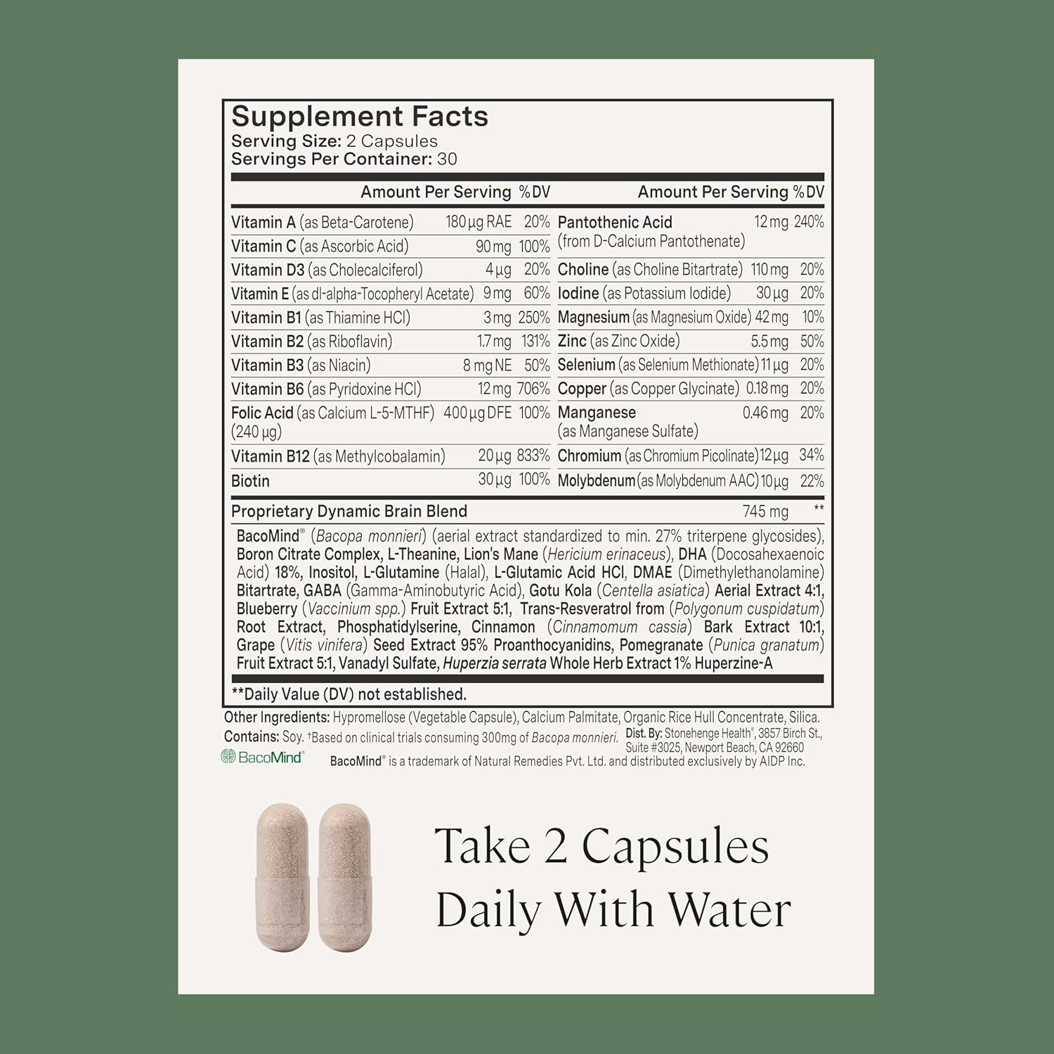 Stonehenge Health Dynamic Joint + Dynamic Brain Bundle Supplement Supports Comfort, Mobility, Flexibility + Memory Acquisition and Retention