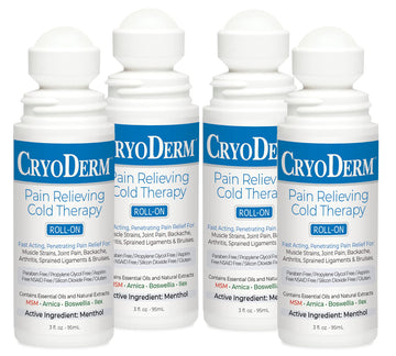 CryoDerm Pain Relieving, 3 Fl Oz (Pack of 4) CryoDermBuy Supplements Australia