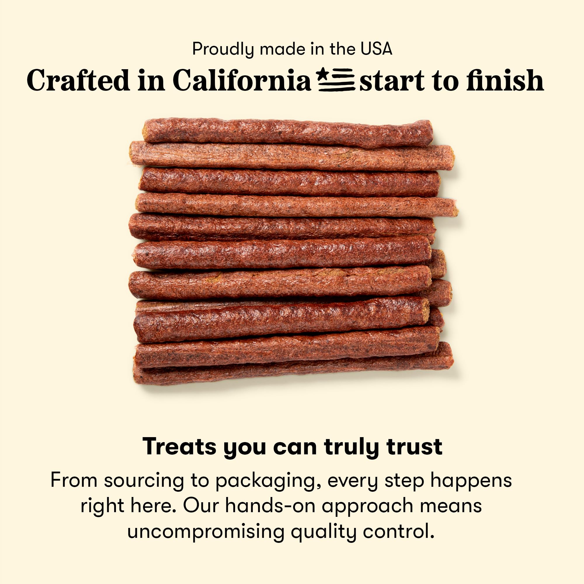 Plato Meat Sticks Salmon Dog Treats, Air-Dried High-Protein Soft Chews with Omega Fish Oil (EPA & DHA), 10 oz