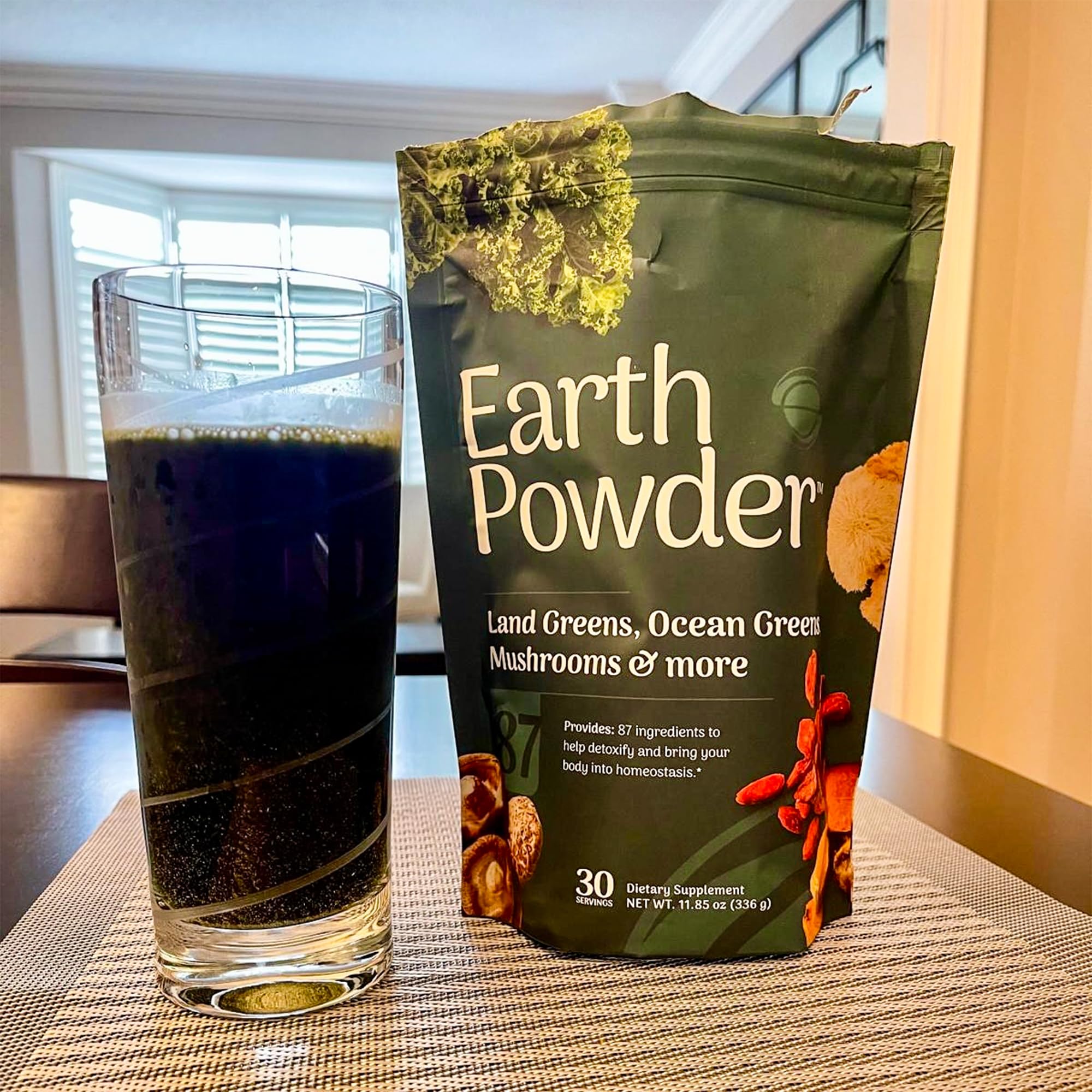 Earth Powder Daily Foundational Nutrition Supplement with 28 Greens & 10 Mushrooms | 87 Nutrients for Energy, Gut Health & Mental Clarity Earth Powder buy supplements Au