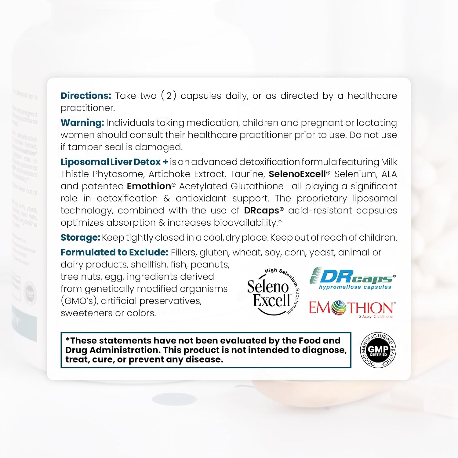 Pure Therapro Rx Liposomal Liver Detox + 120 Acid-Resistant VCaps | Soy-Free Liposomal Format Containing Methylation Nutrient Cofactors | Supports Liver Detox and Cleansing | Vegan