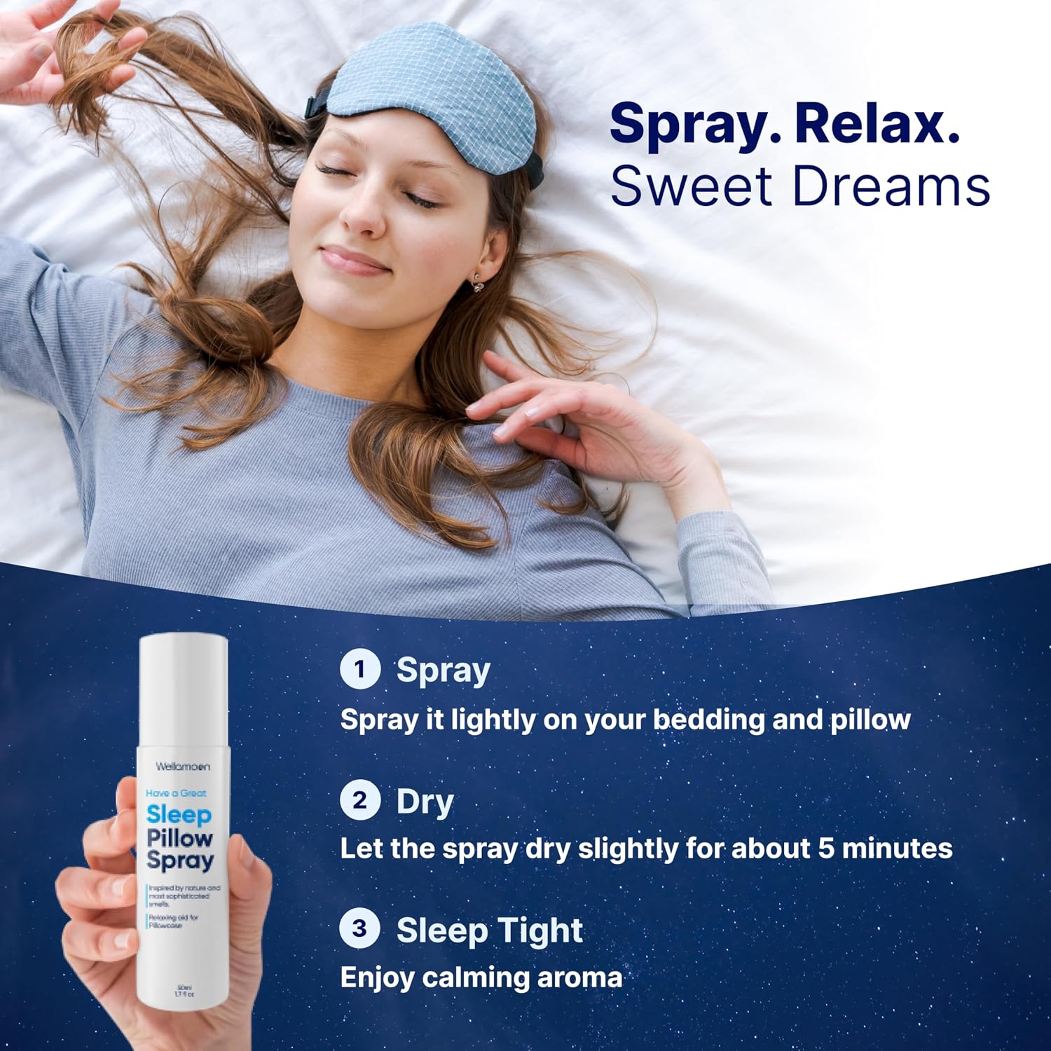 Wellamoon Ultimate Sleep Bundle – Lavender Pillow Spray & 3-Pack Extra Strength Sleep Patches (84 Patches Total) – Long-Lasting Nighttime Support with Melatonin & Valerian