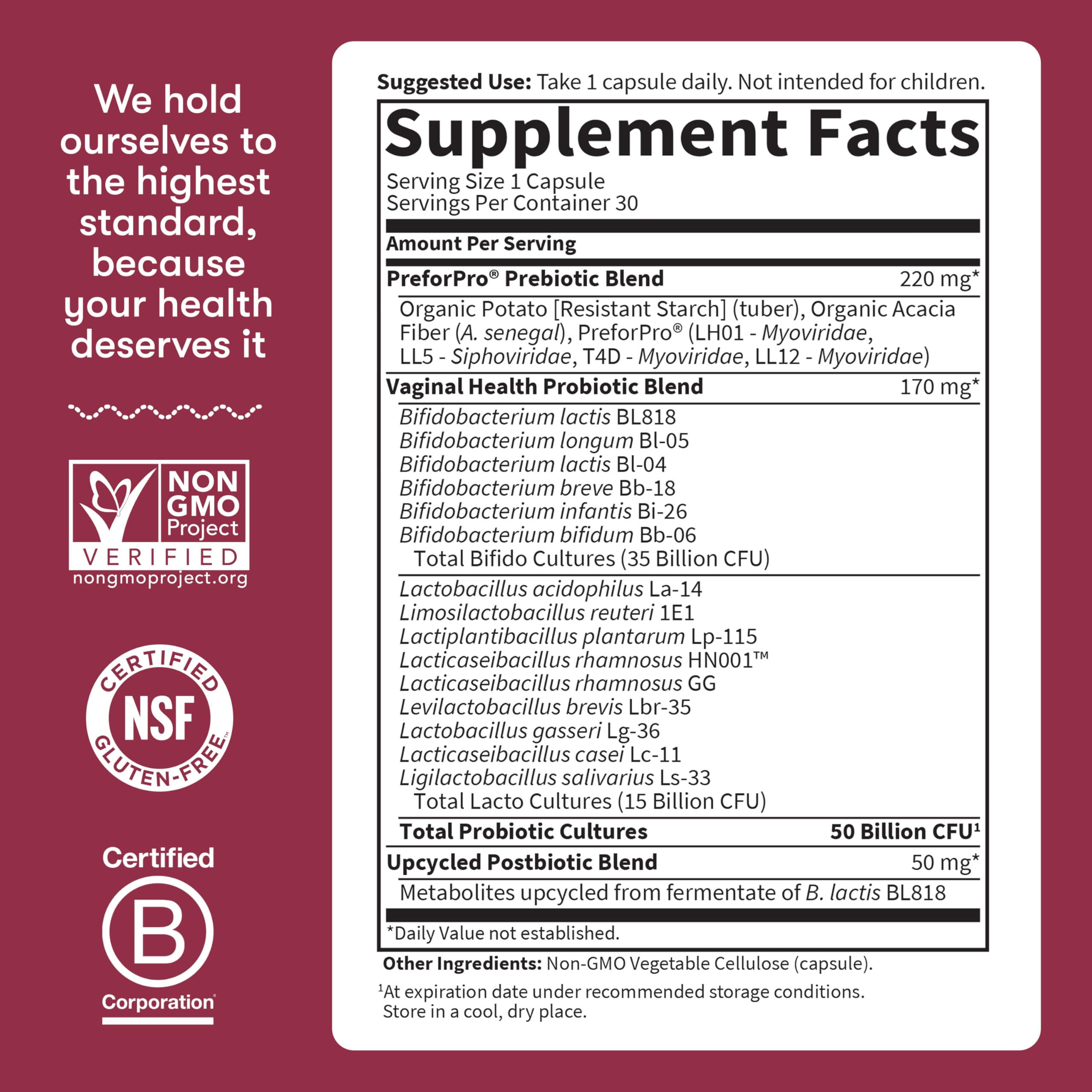 Garden of Life Dr Formulated Once Daily 3-in-1 Complete Prebiotics, Postbiotics & Probiotics for Women, PRE + PRO + POSTBIOTIC Supplement for Women’s Digestive, Immune & Vaginal Health, 30 Day Supply Garden of Life buy supplements Au