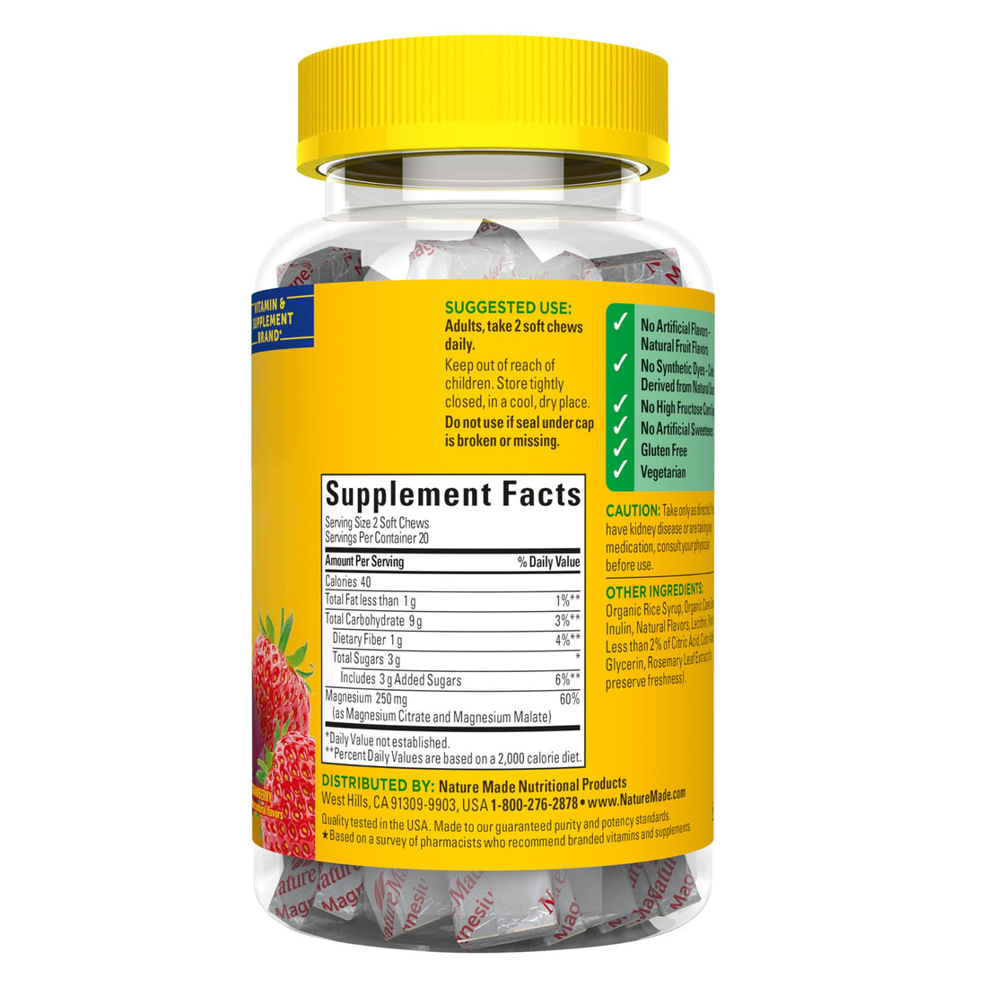 Nature Made Magnesium Complex supplement bottle on a white background