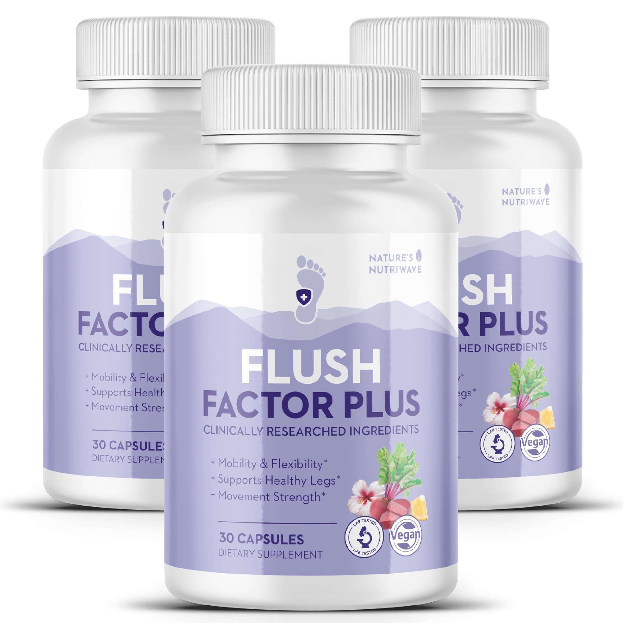 Flush Factor Plus – Original Formula – 30 Ct, 1 Month Supply | Original-formula capsules, plant-based | No Stimulants, Made in USA | Easy-to-swallow daily capsule