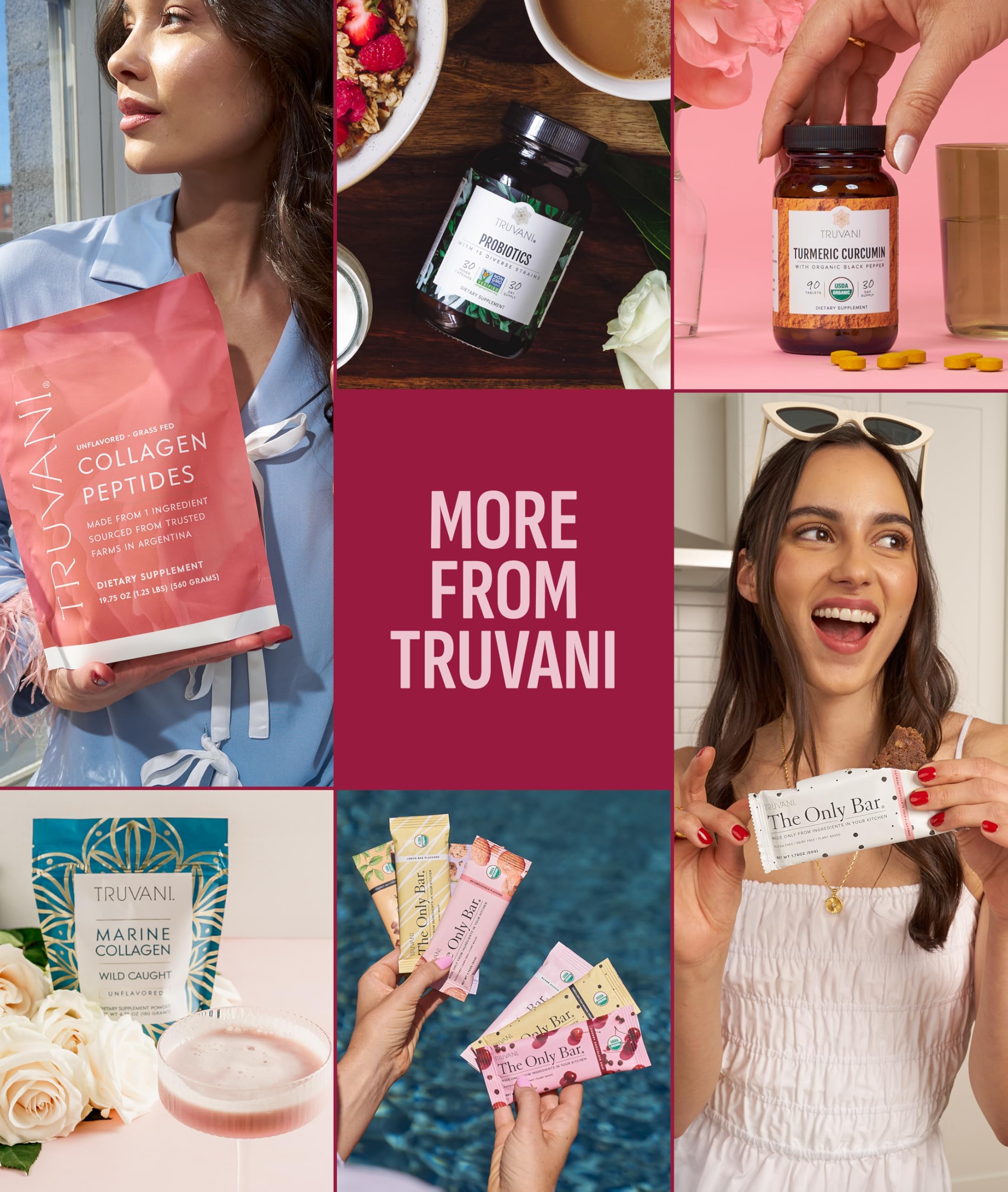 Truvani Organic Plant Based Protein Powder | Strawberry | 10 Servings | Vegan | 20g Pea Protein | Single Serving Travel Packets | Keto | Gluten & Dairy Free | Low Carb
