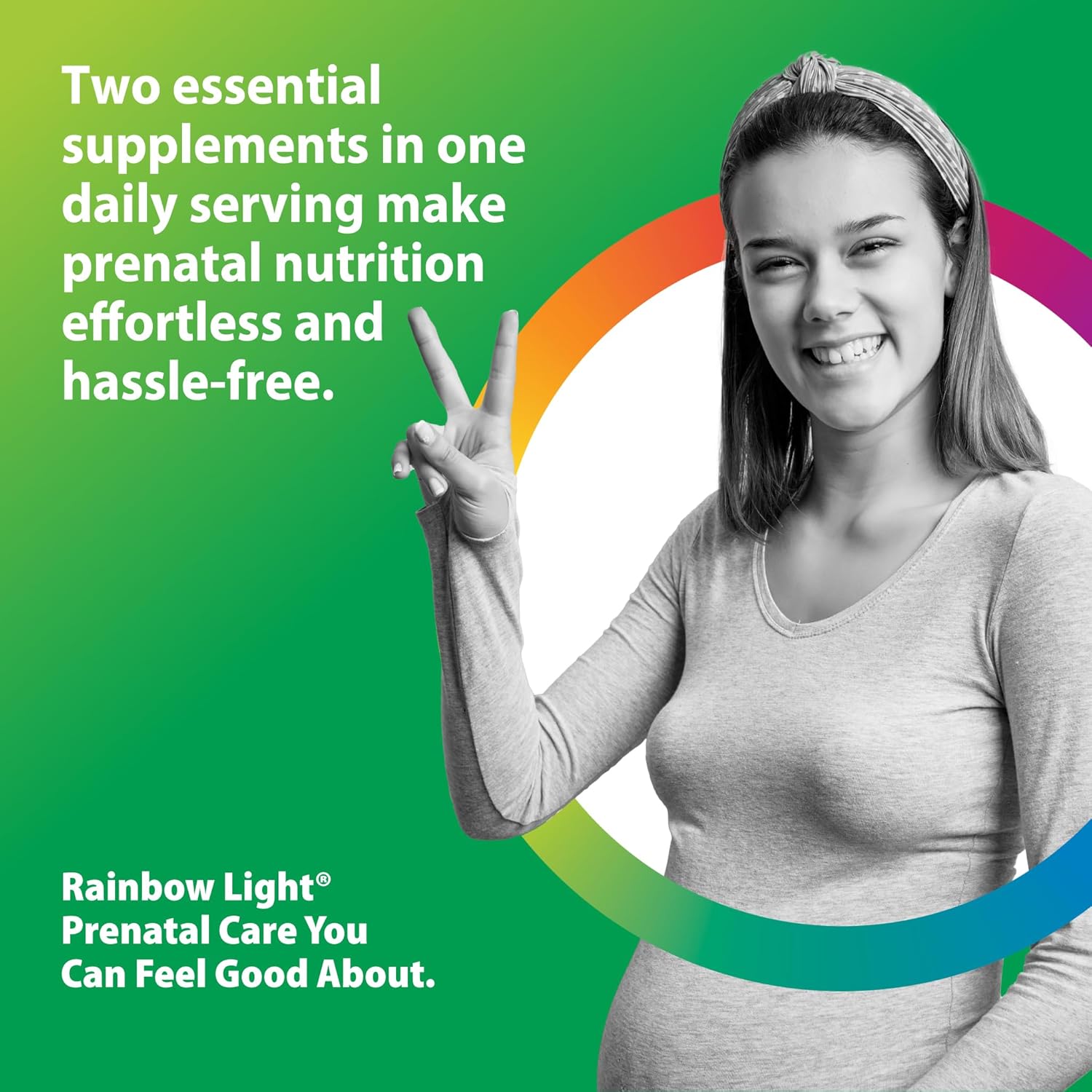 Rainbow Light Prenatal DHA Vitamins for Women | 30 Caplets & 30 Softgels | Omega-3 Fish Oil (DHA & EPA) | Support for Mom & Baby | Omega-3 Fish Oil (DHA & EPA) | Support for Mom & Baby