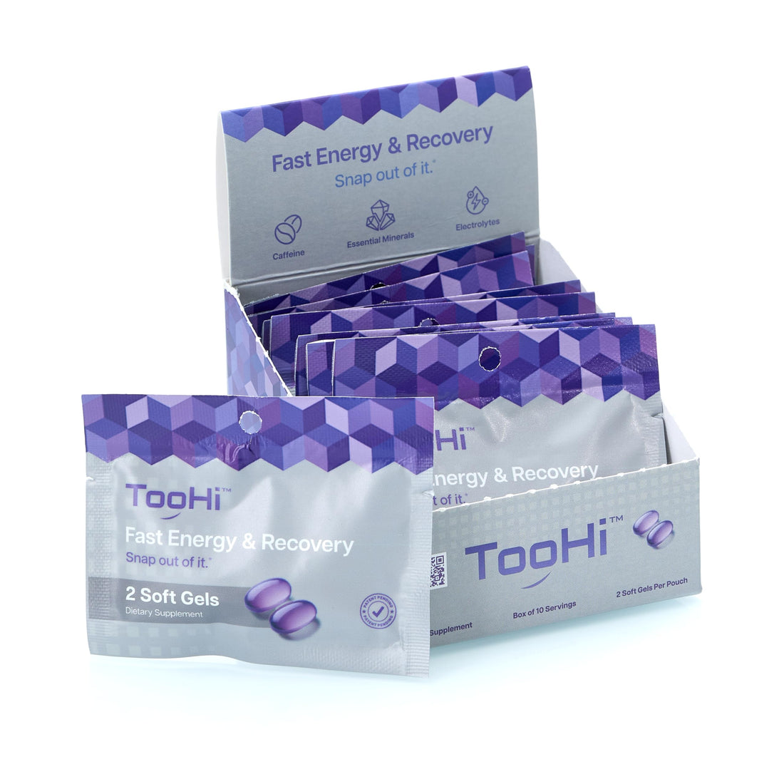 TooHi Reset Softgels - Proprietary Blend with Additional Caffeine (84mg), L-Theanine & Electrolytes | Patent Pending - 10 Doses TooHiBuy Supplements Australia