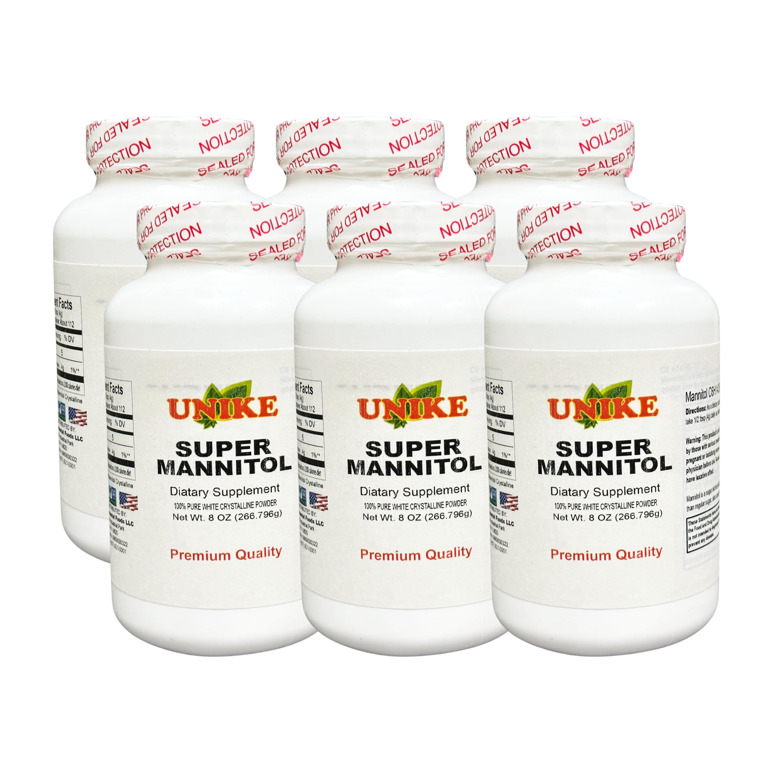 Unike Nutra Mannitol Powder - Mannitol Sweetener, Sugar Substitute, Mannitol Supplement, Natural & Gluten Free, 4g per Servings, Premium Mannitol Powder, 1kg (2.2 lbs) (Pack of 1)