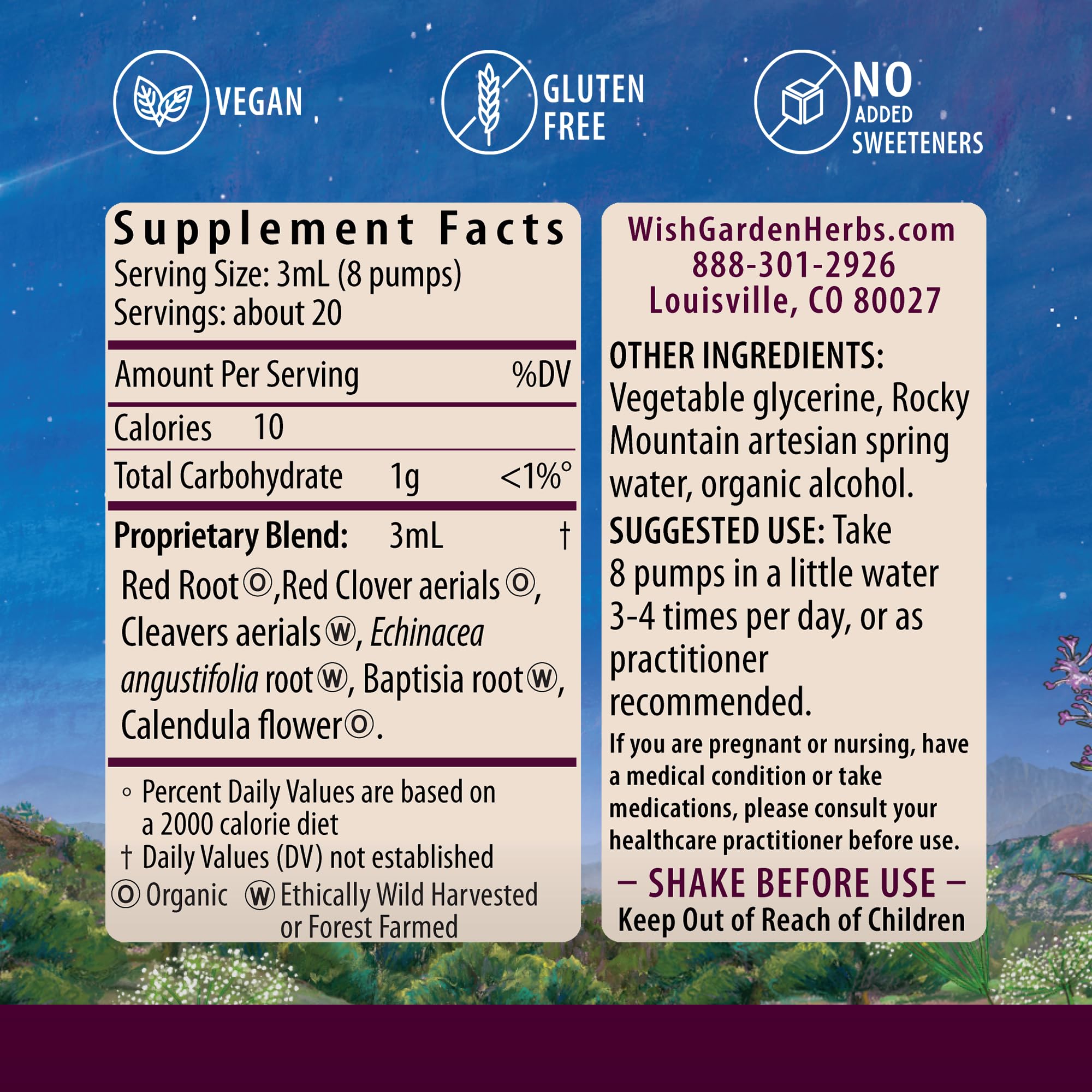 WishGarden Herbs Lymph Mover - Organic Lymphatic Drainage Drops with Echinacea, Cleavers & Red Root - Immune Support Supplement, Lymph System Support - Liquid Herbal Tincture, Gluten-Free, Vegan, 2oz WishGarden buy supplements Au
