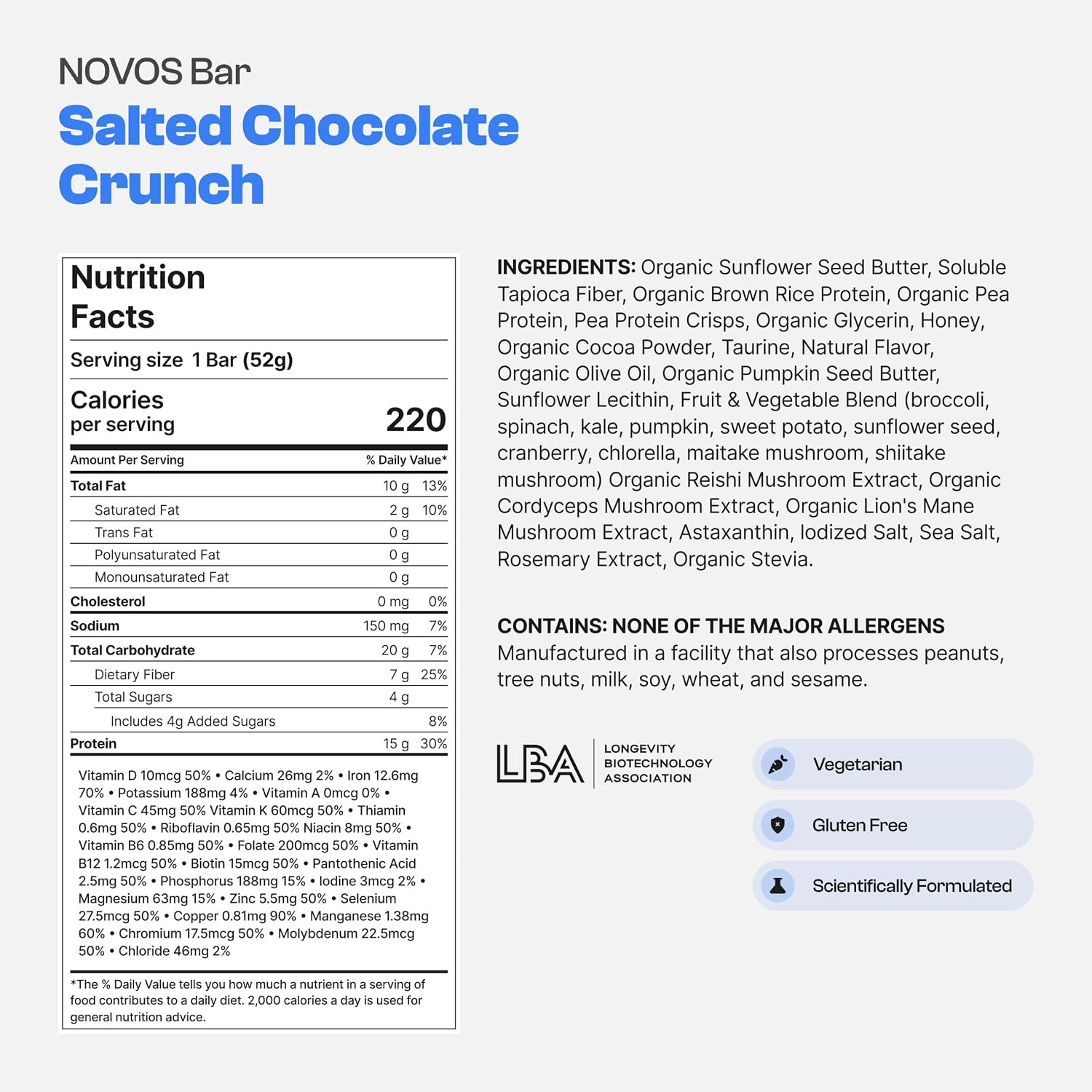 NOVOS Core Orange + Vital Chews + Boost NMN + Protein Bar (Salted Chocolate Crunch) – Complete Longevity Bundle | Drink Mix, Chews, Capsules & Bar for Cellular Energy, Organ Health & Nutrient-Dense Sn