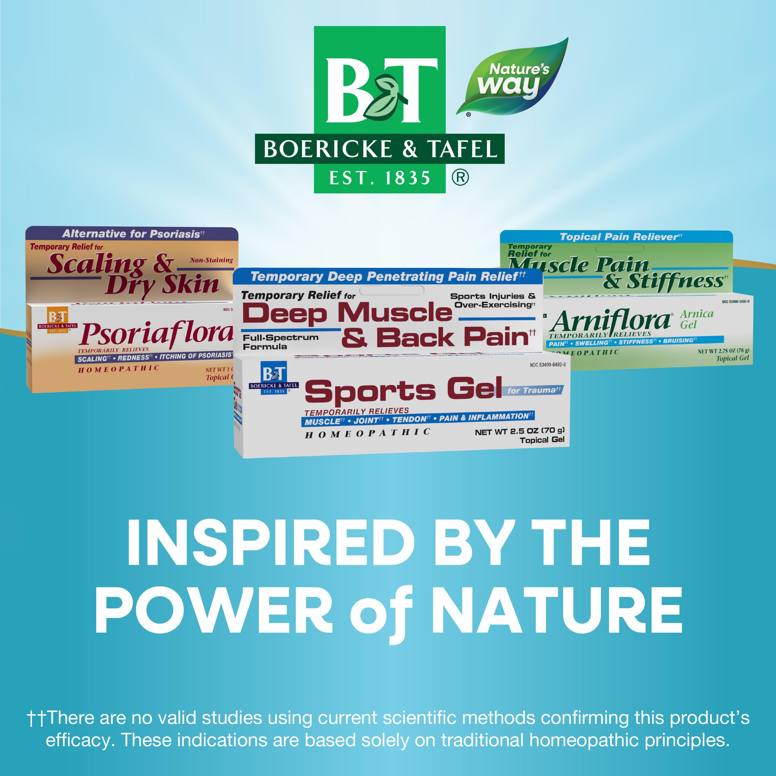 Nature's Way Boericke & Tafel Sports Gel, Relief for Deep Muscle, Joint, Tendon, & Back Pain and Inflammation, Homeopathic, 2.5 oz Nature's WayBuy Supplements Australia
