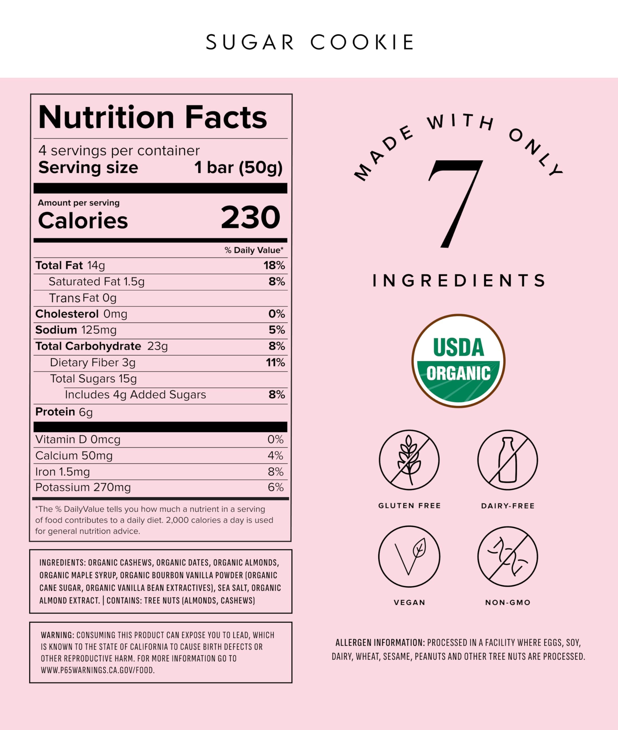 Truvani Plant Based Snack Bars | Variety | 12 Pack | Vegan | 5-8g Protein | USDA Organic and Vegan | Dairy, Soy, and Gluten Free | Individually Wrapped