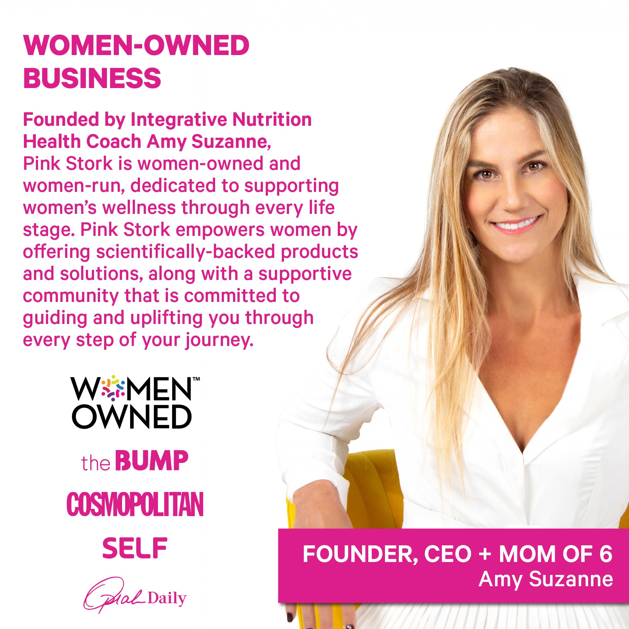 Pink Stork Myo-Inositol & D-Chiro Inositol: 3.6:1 Blend to Support Fertility, Hormone Balance for Women - Ovarian Function, Ovulation, Conception, and Period Support Supplement - 60 Capsules