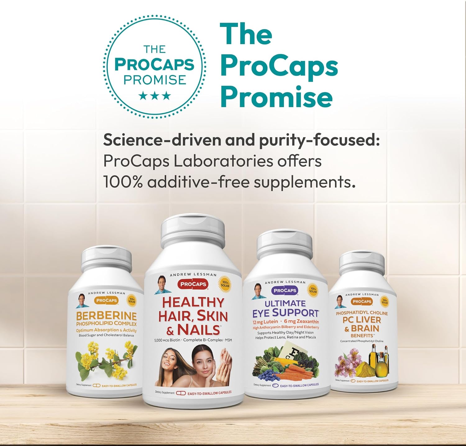 ANDREW LESSMAN ProCaps Friendly Flora Probiotic 10 Billion CFU, 90 Capsules