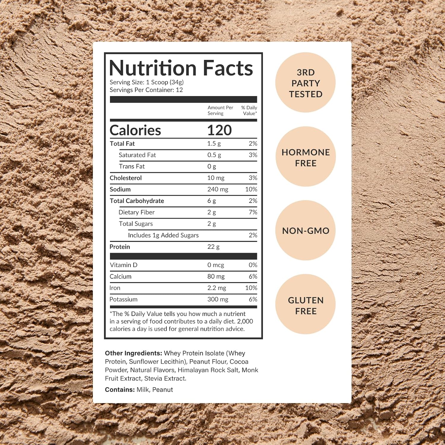 BEAM Grass Fed Whey Protein Powder – Chocolate Peanut Butter, 12 Servings, 22g Protein Per Serving, Clean Whey Isolate & Concentrate, Low Carb, Paleo Friendly, GMO Free, Gluten Free, 3rd Party Tested